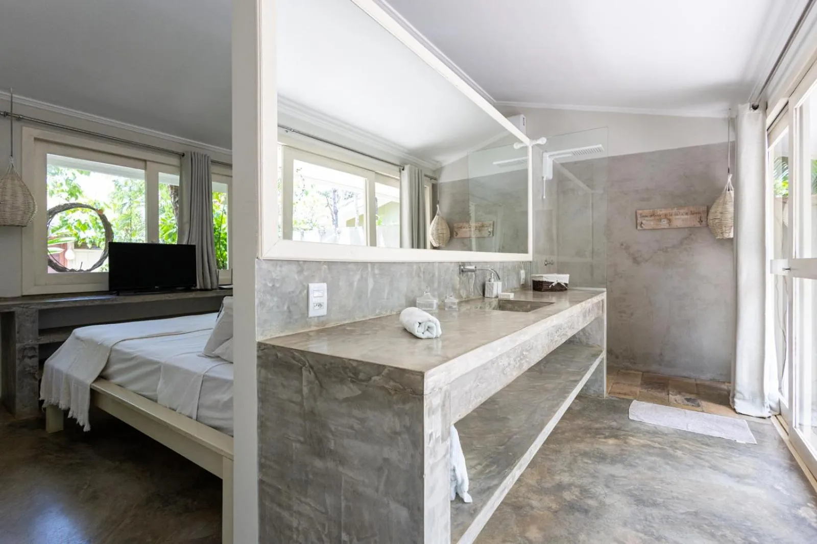 Bathroom, Bed in Casa Kokoro