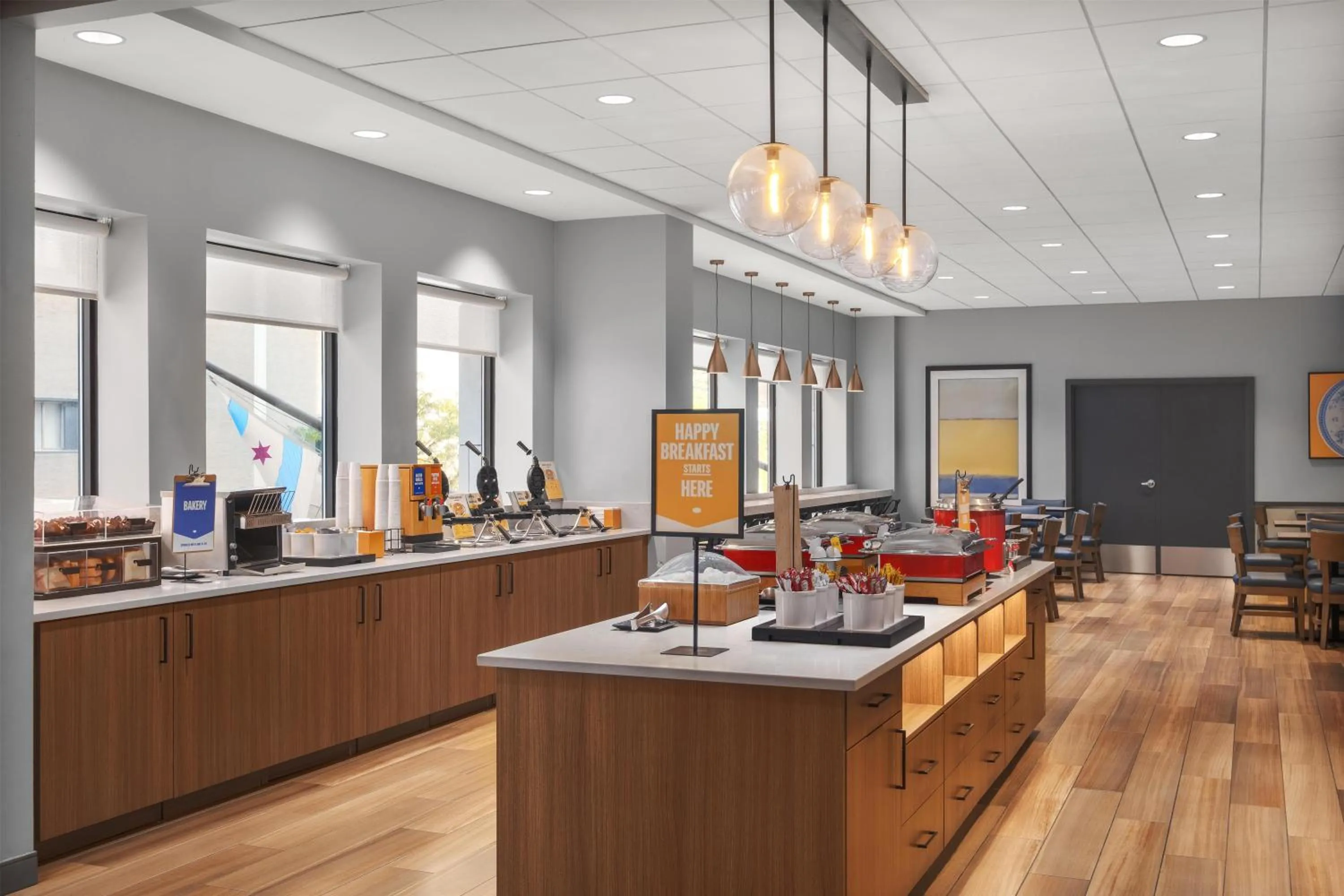 Breakfast in Hampton Inn & Suites Chicago-Downtown