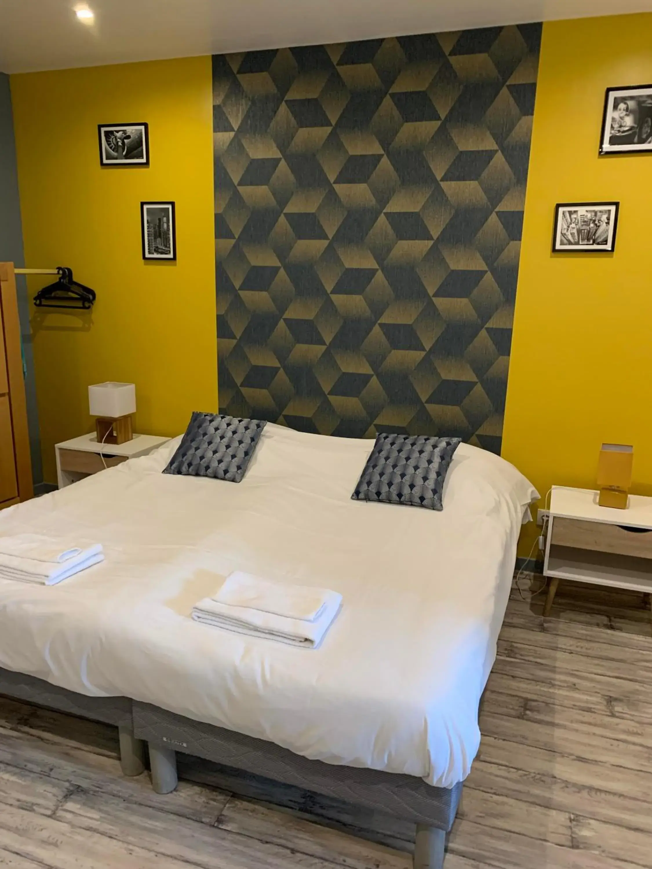 Bed in Trankil'Apparts Gare Bed in Trankil'Apparts Gare