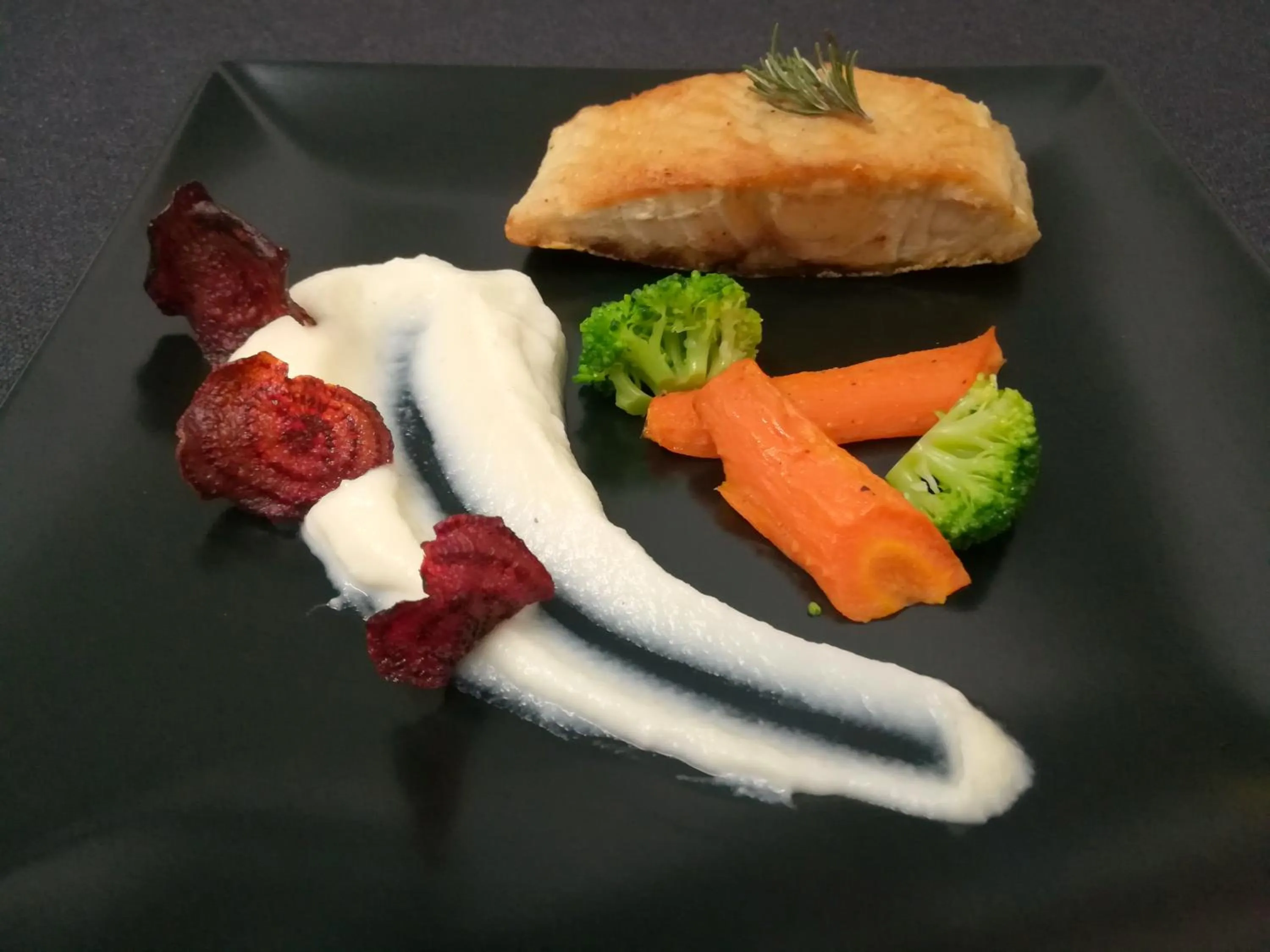 Food close-up in Hotel Restaurant Logis Le Tropicana