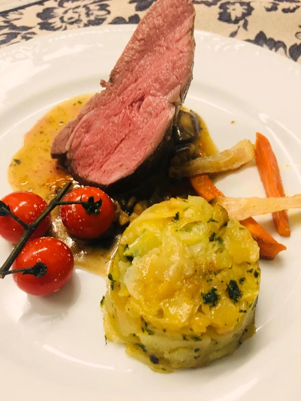 Food close-up in Hotel Restaurant Logis Le Tropicana