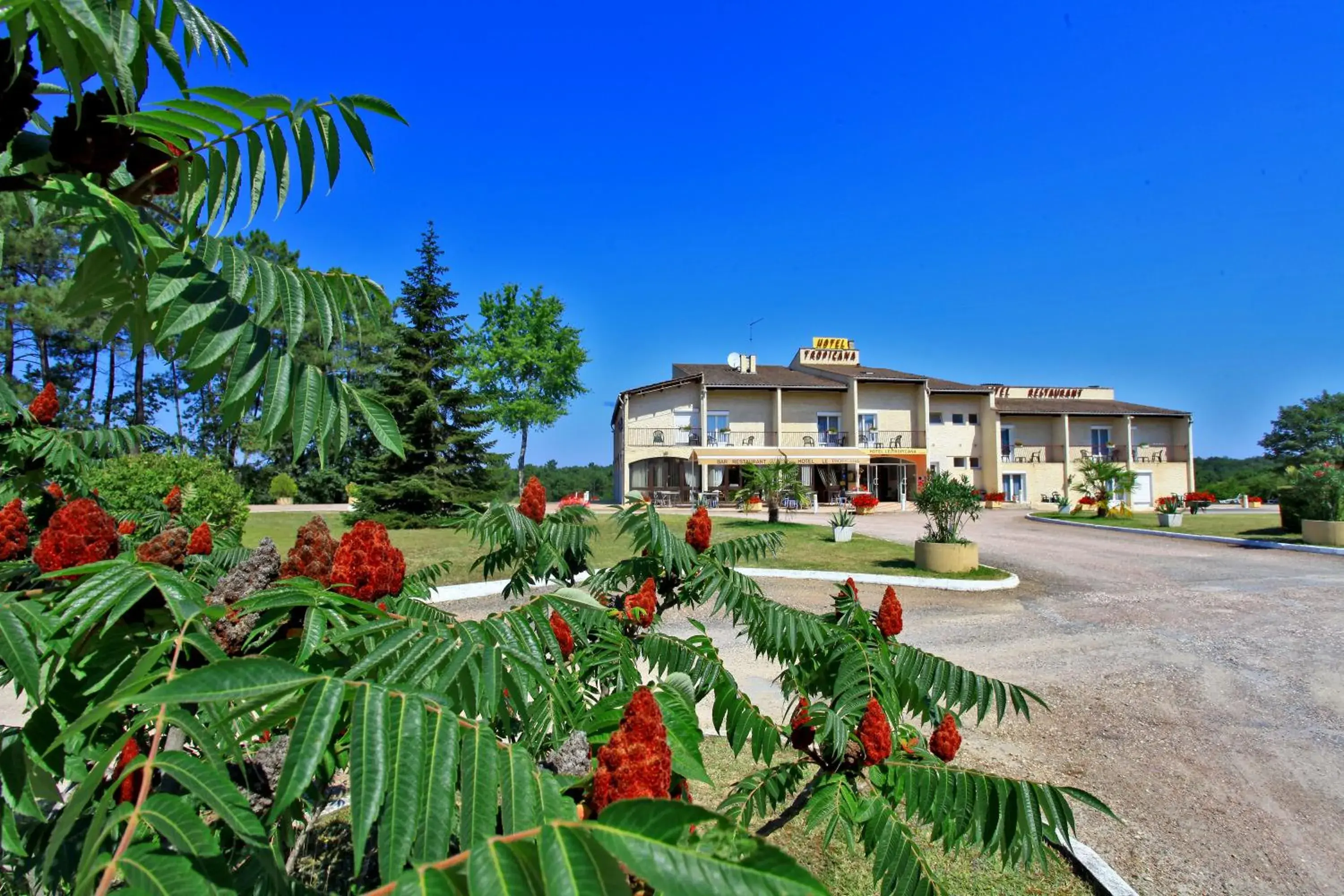 Facade/entrance in Hotel Restaurant Logis Le Tropicana Facade/entrance in Hotel Restaurant Logis Le Tropicana