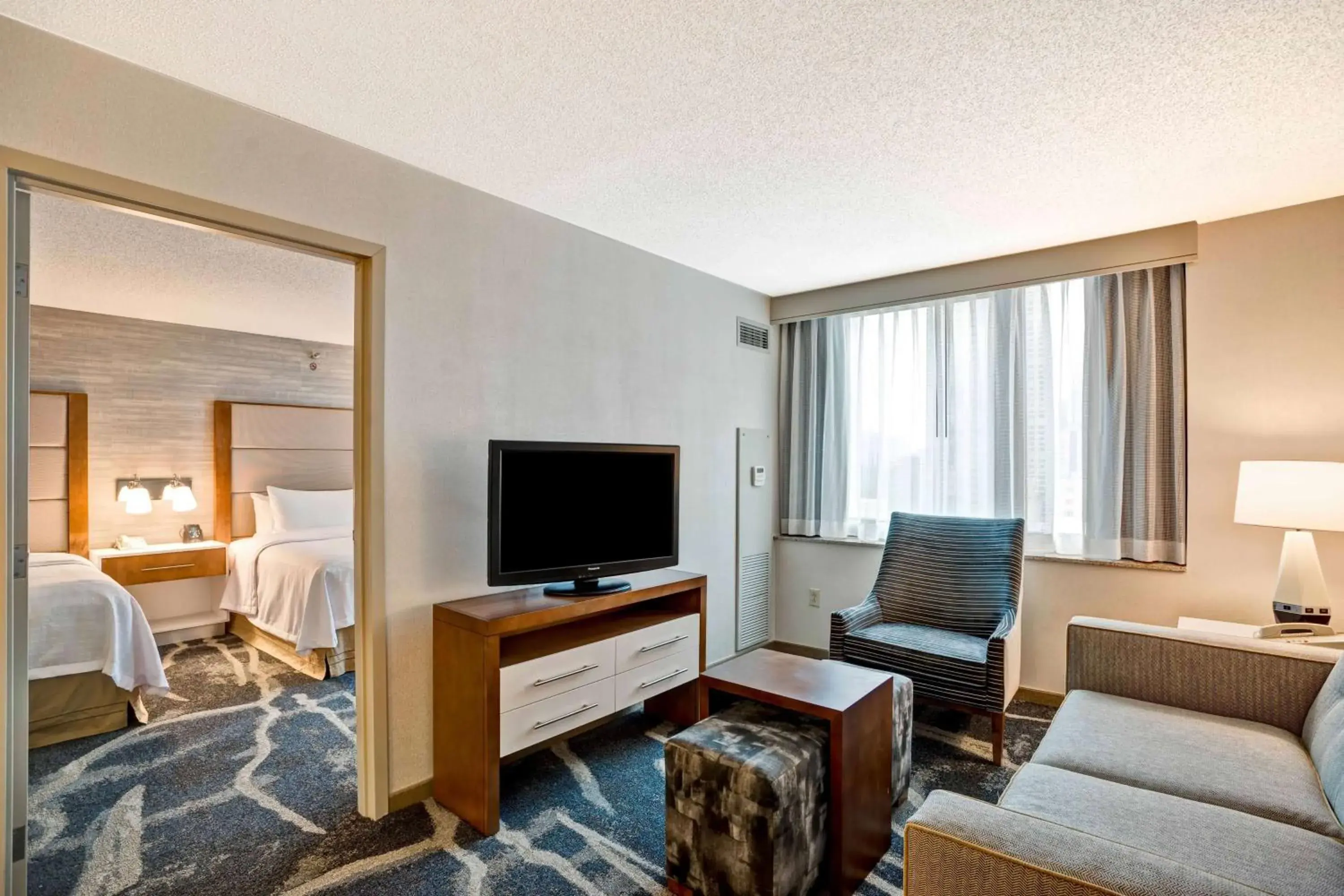 Bed in Homewood Suites by Hilton Chicago-Downtown Bed in Homewood Suites by Hilton Chicago-Downtown