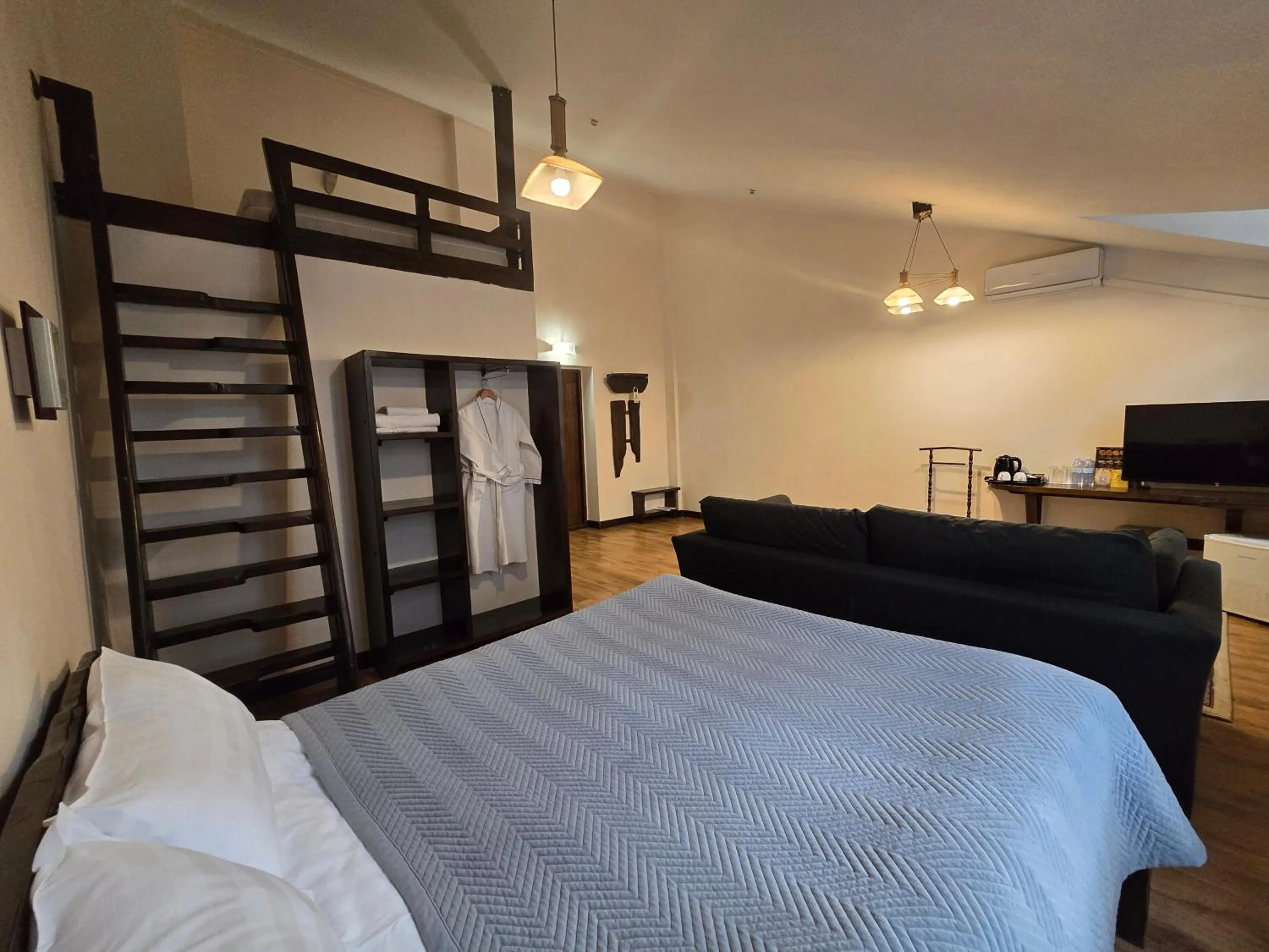 Bed in Saraishyq Hotel