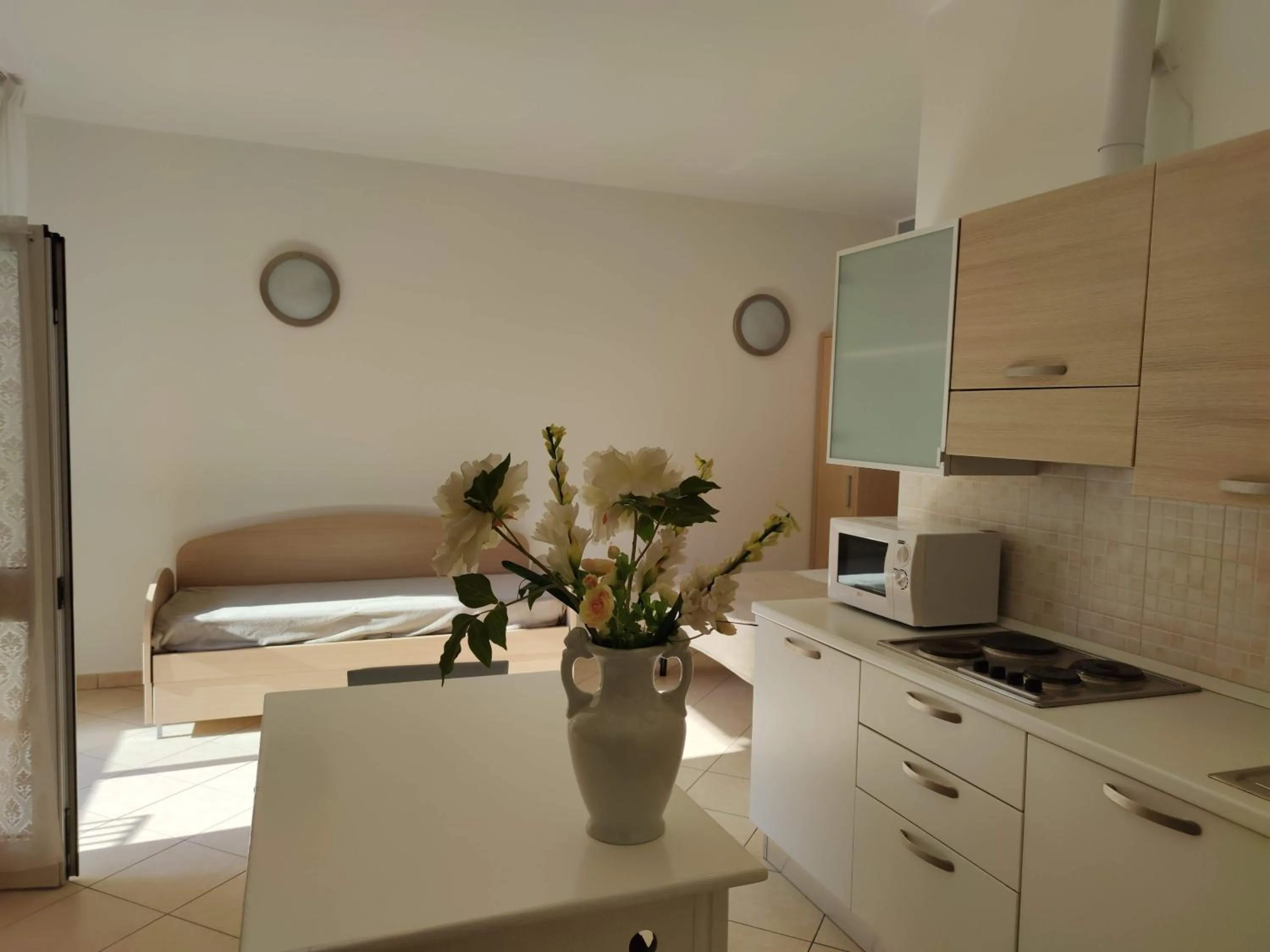 Kitchen or kitchenette in Hotel Garnì Anna