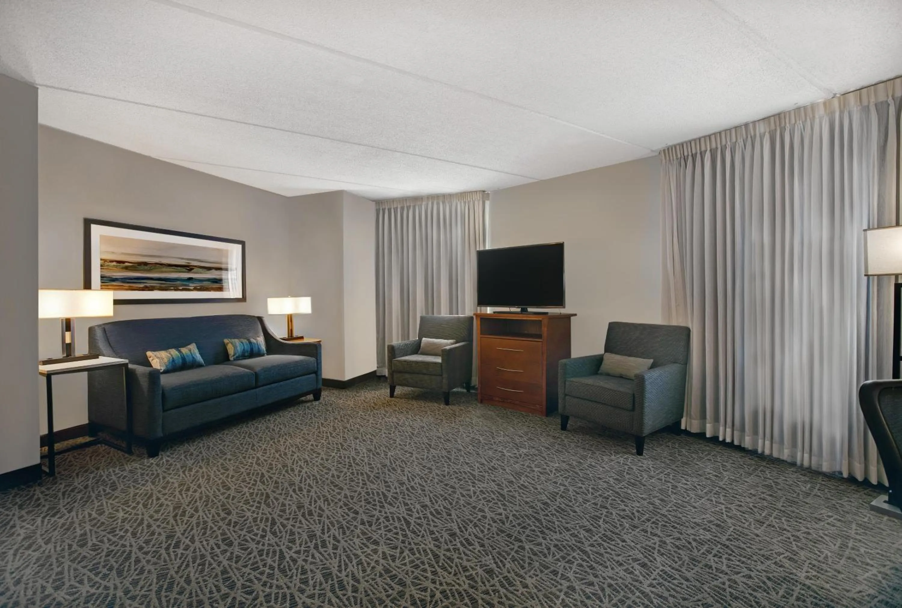 Living room in Homewood Suites by Hilton Chicago-Lincolnshire