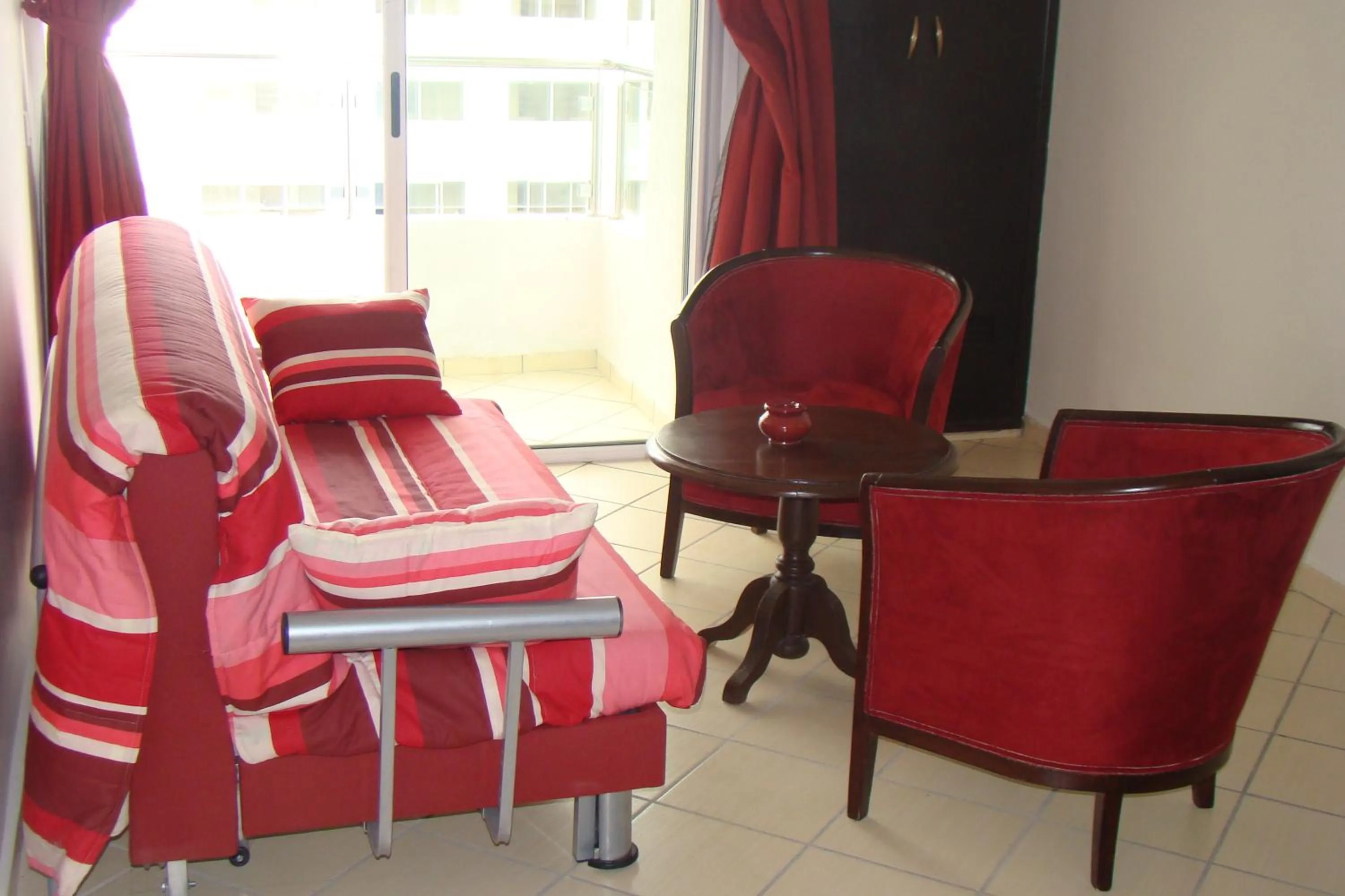 Seating area in New Farah Hotel