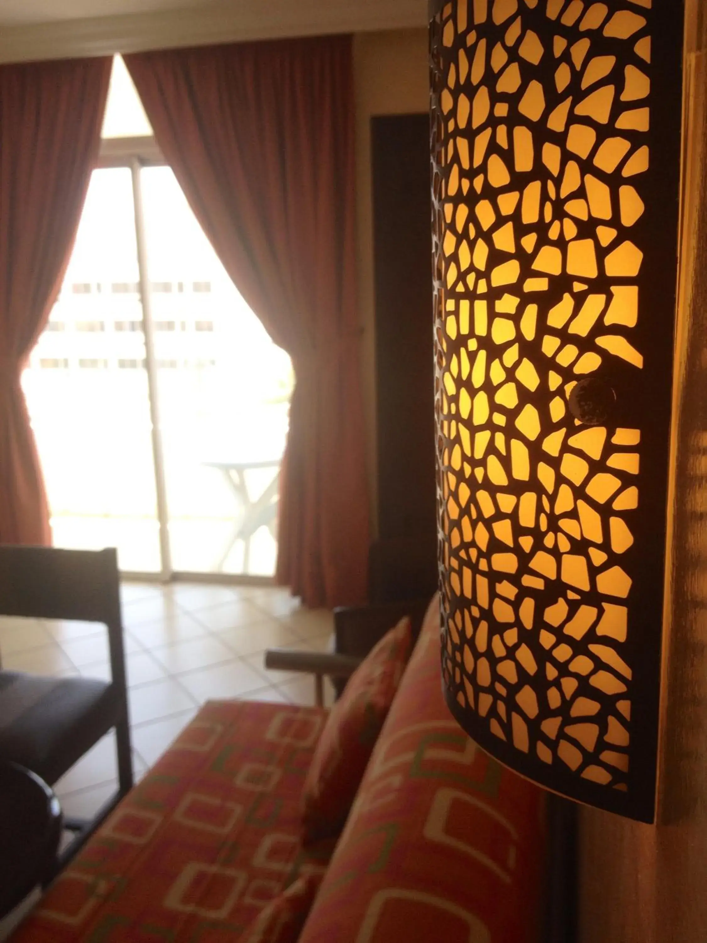 Decorative detail, Seating Area in New Farah Hotel
