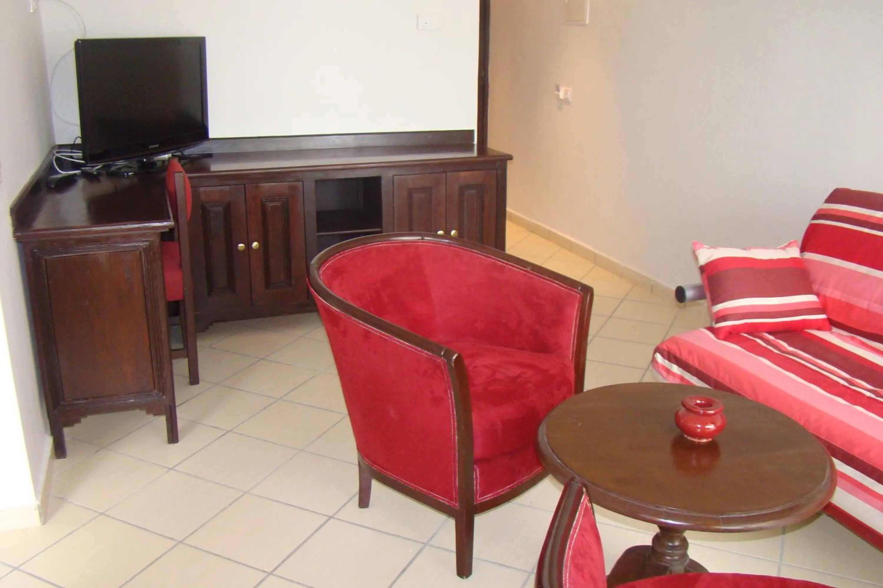 Seating area in New Farah Hotel