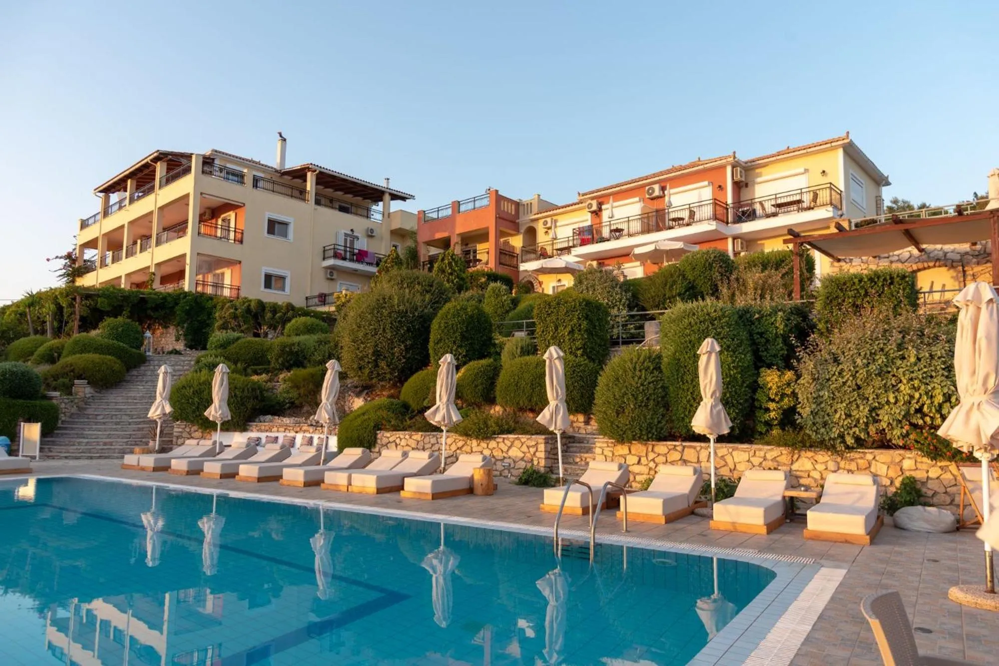 Swimming pool in Lithies Sea View Boutique Hotel