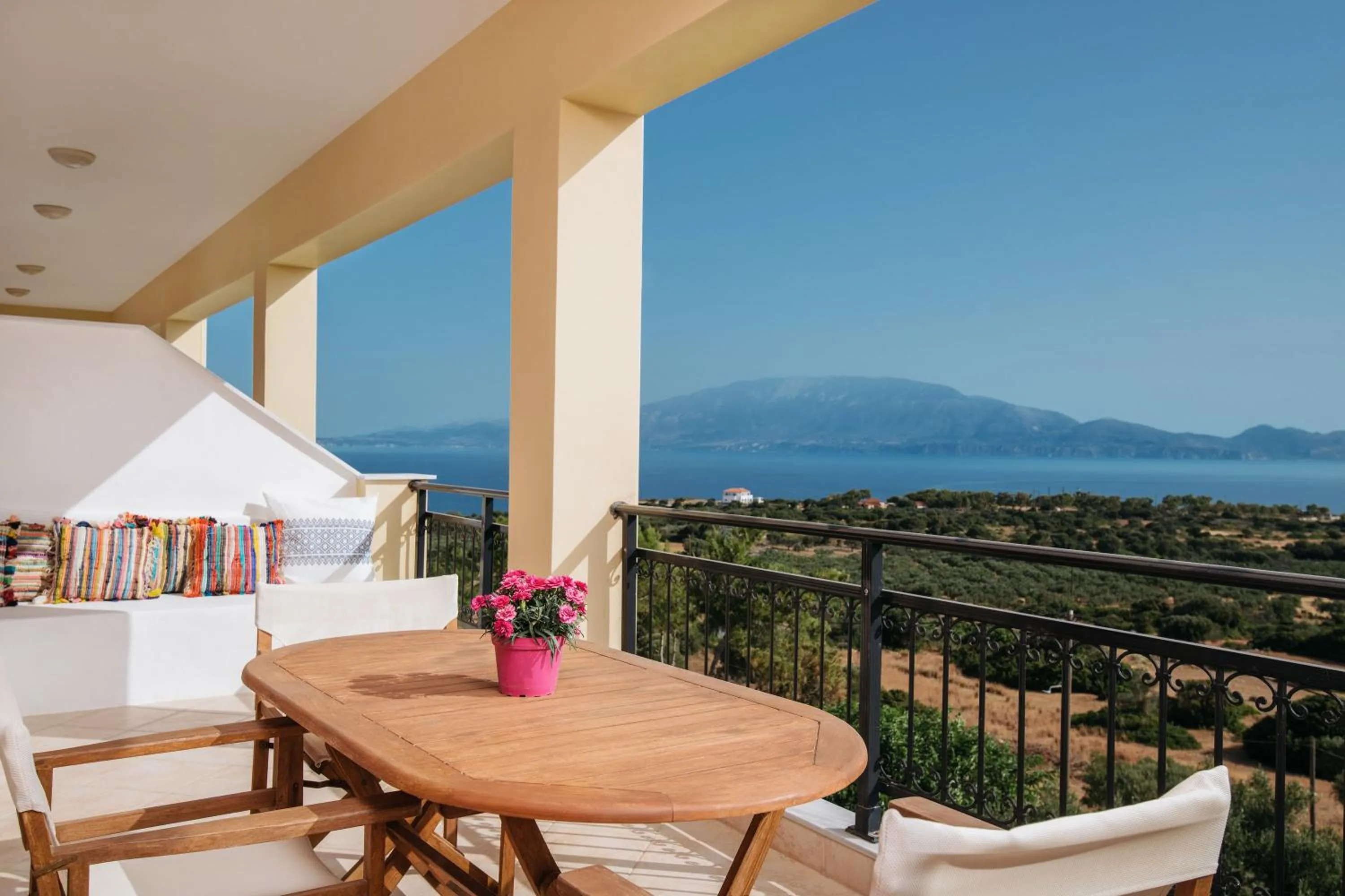 Balcony/Terrace in Lithies Sea View Boutique Hotel