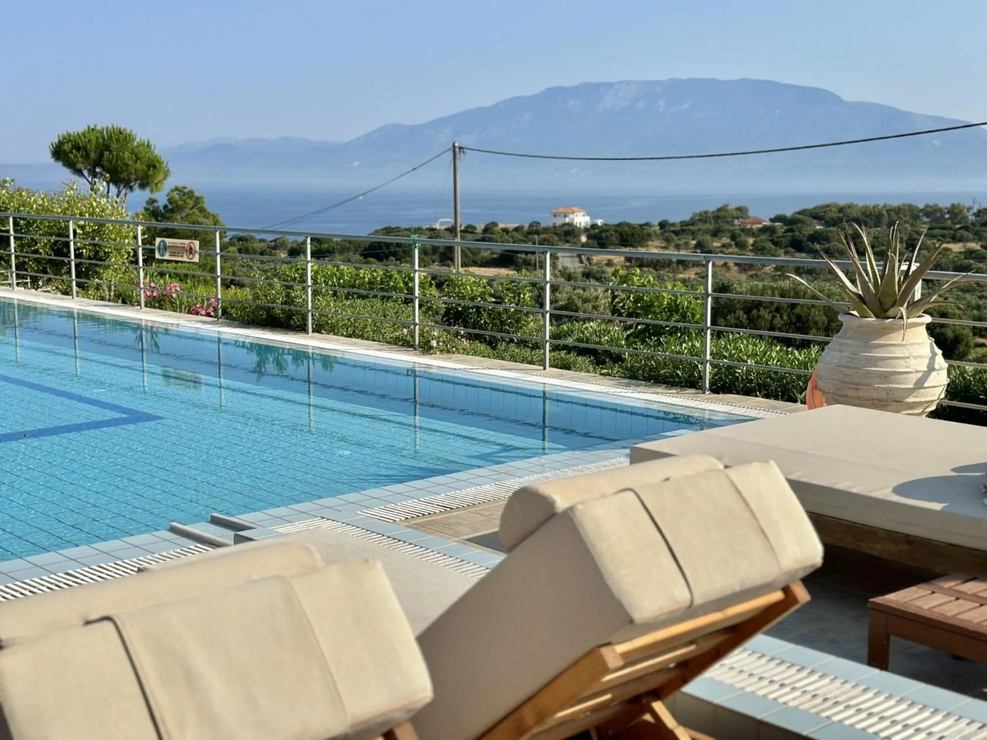 Swimming pool in Lithies Sea View Boutique Hotel