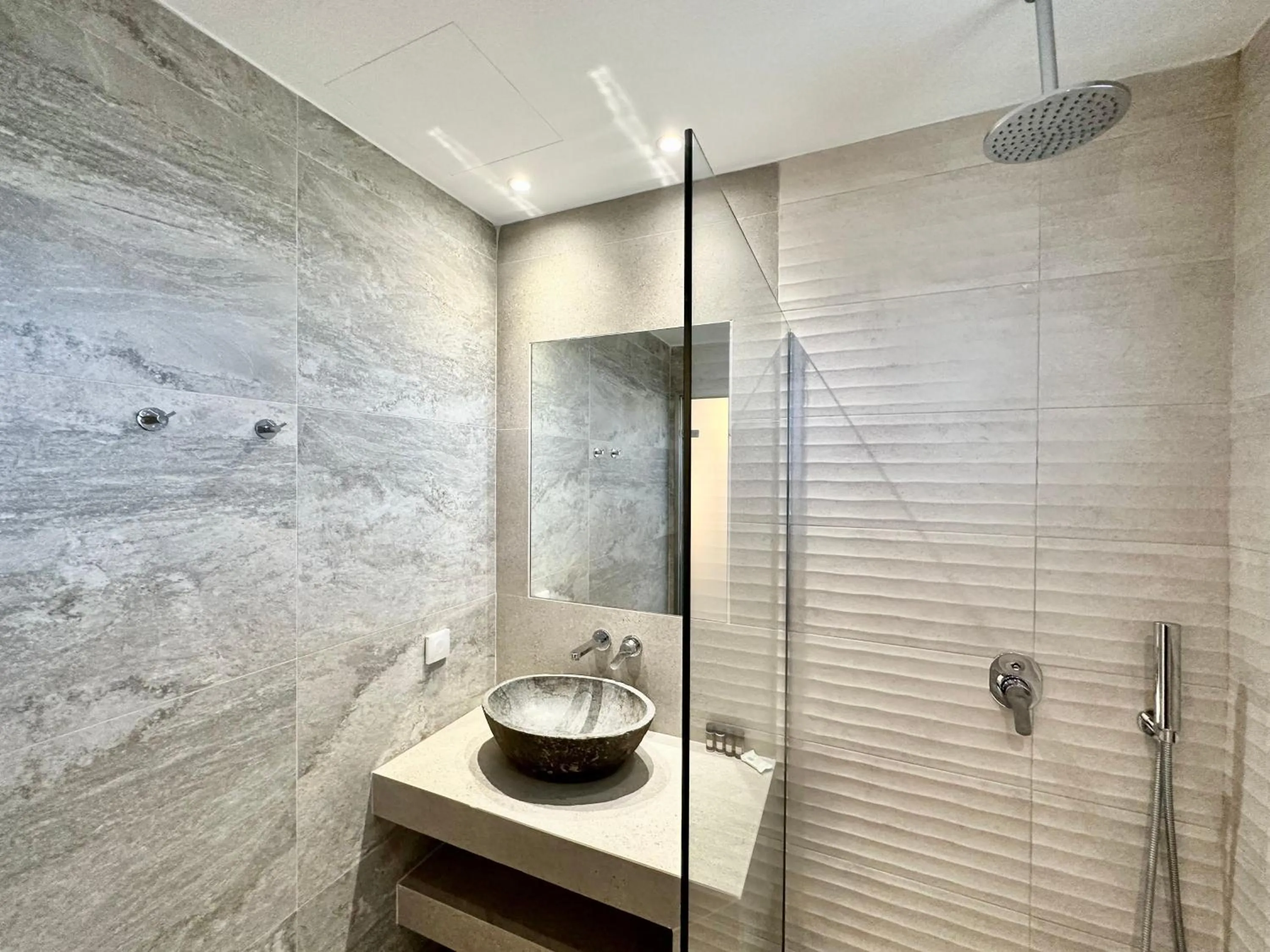 Shower in Lithies Sea View Boutique Hotel