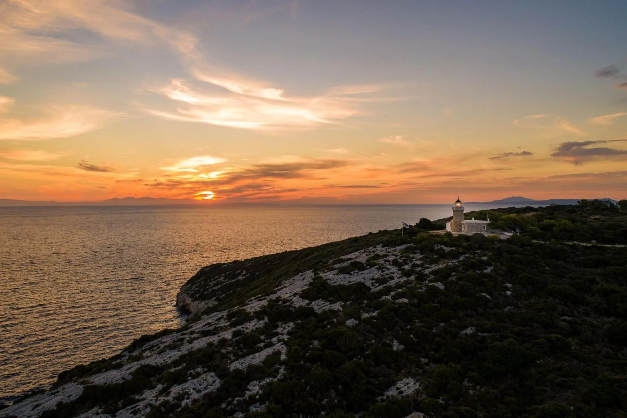 Sunset in Lithies Sea View Boutique Hotel