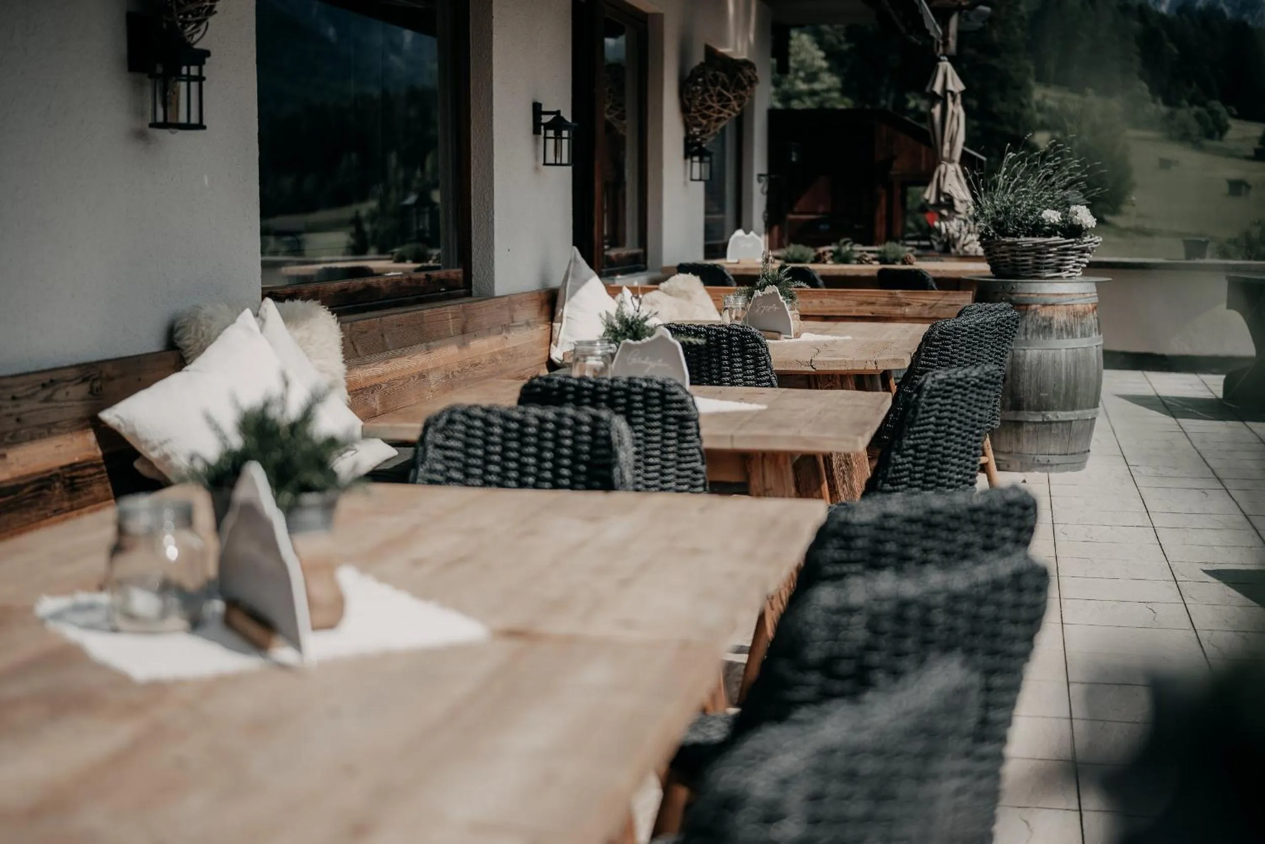 Balcony/Terrace in Alpenappartements Cristall