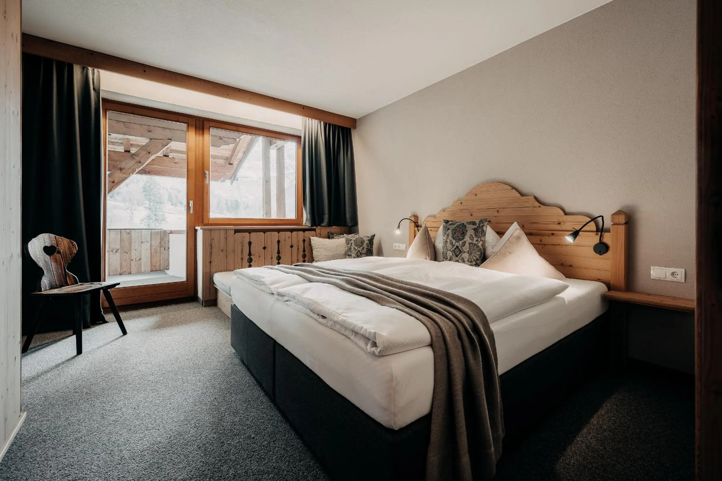 Bedroom, Bed in Alpenappartements Cristall