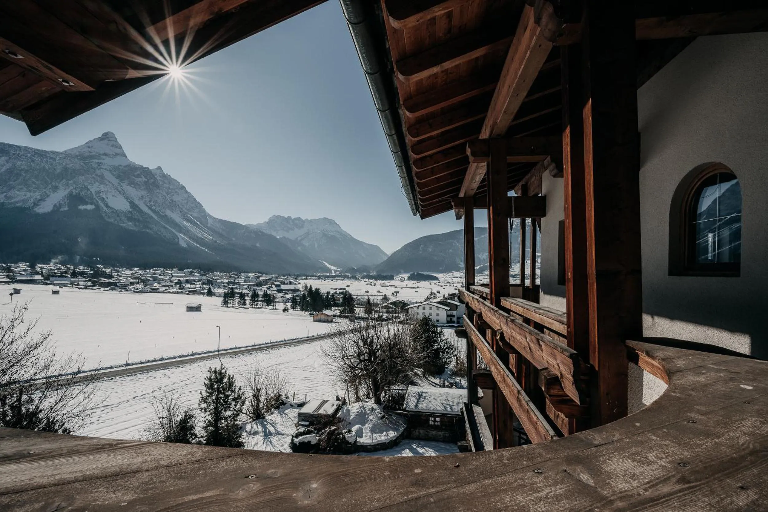 Winter in Alpenappartements Cristall