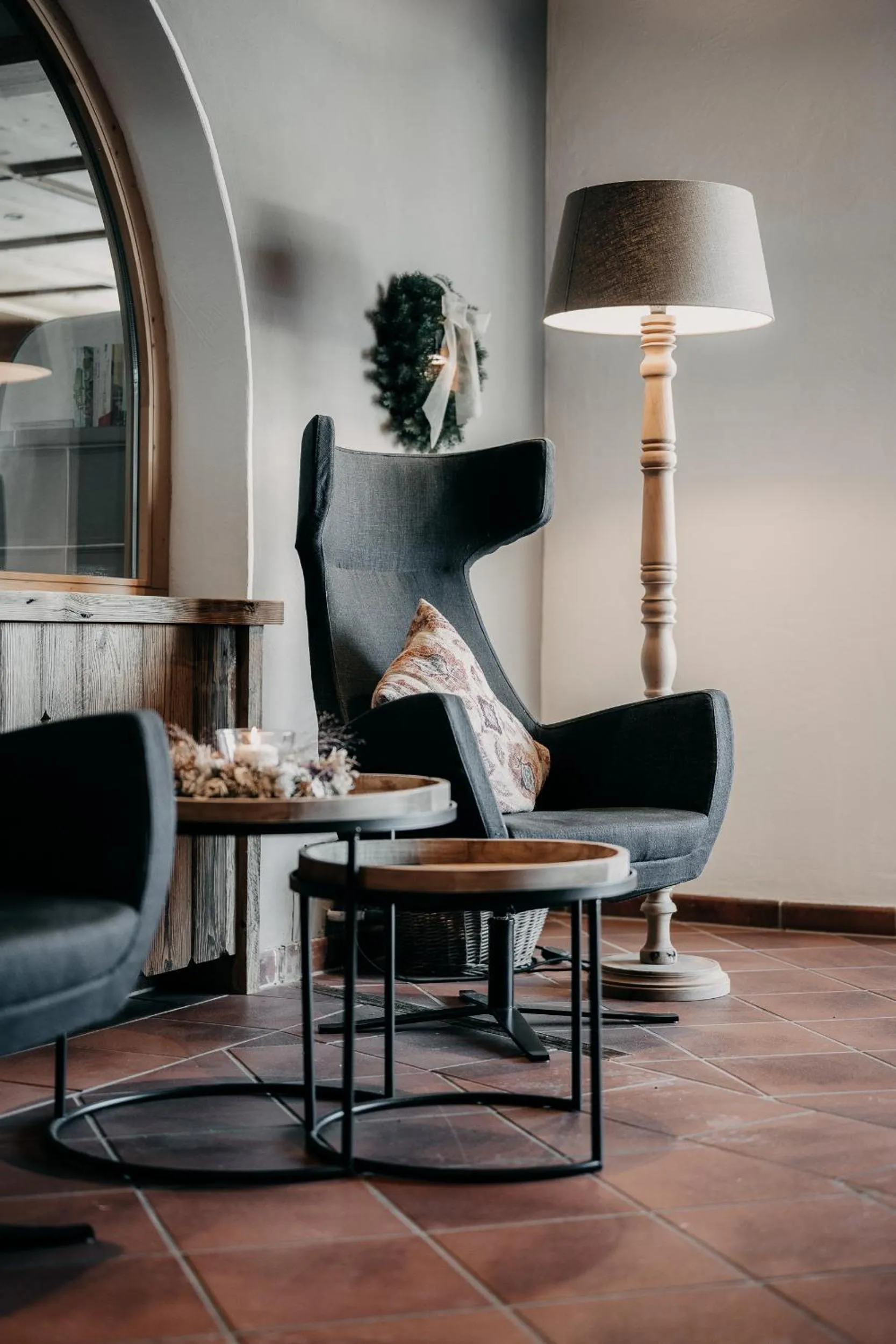 Lobby or reception in Alpenappartements Cristall