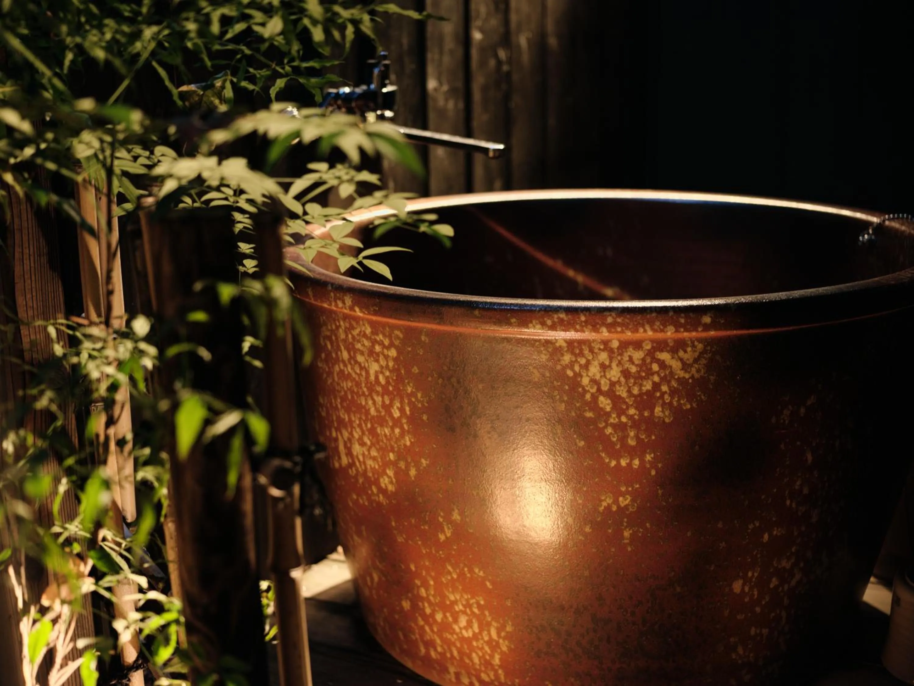 Open Air Bath in Tsumugi Matsubara Sakaimachi