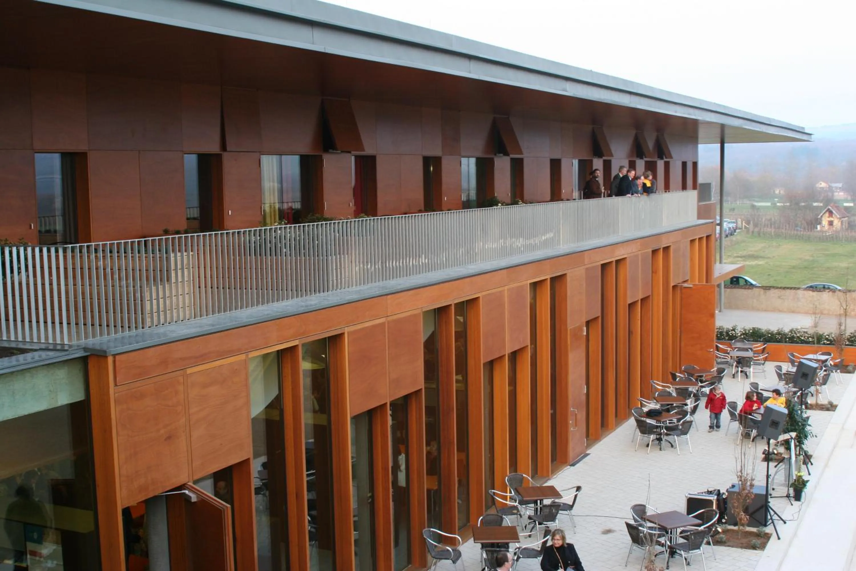 Patio in Youth Hostel Schengen / Remerschen