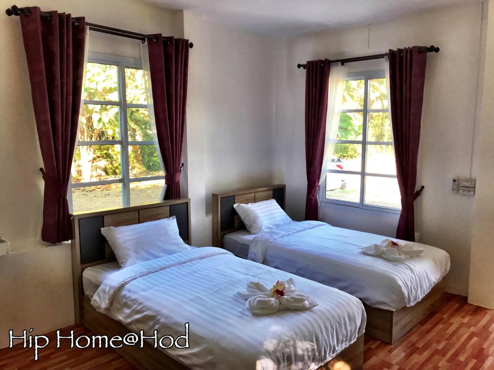 Bed in Hip Home at Hod