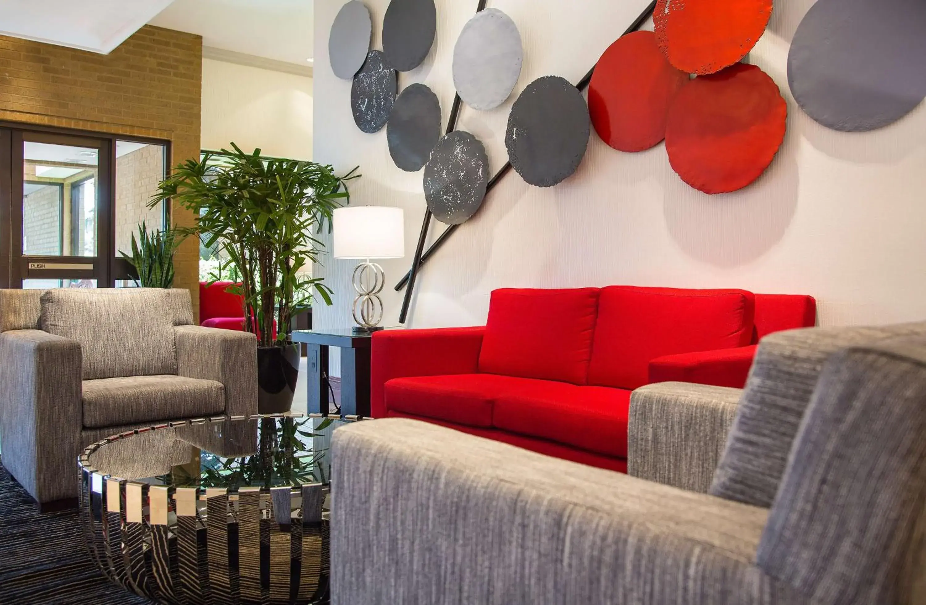 Lobby or reception in Hilton Chicago/Northbrook Lobby or reception in Hilton Chicago/Northbrook