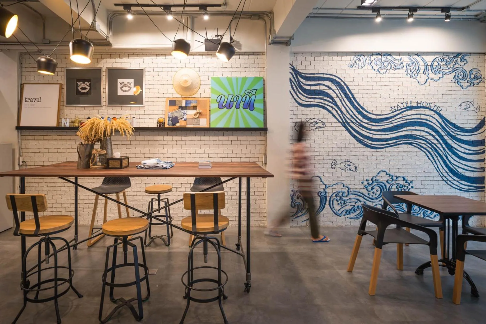 Lobby or reception in Natee Hostel