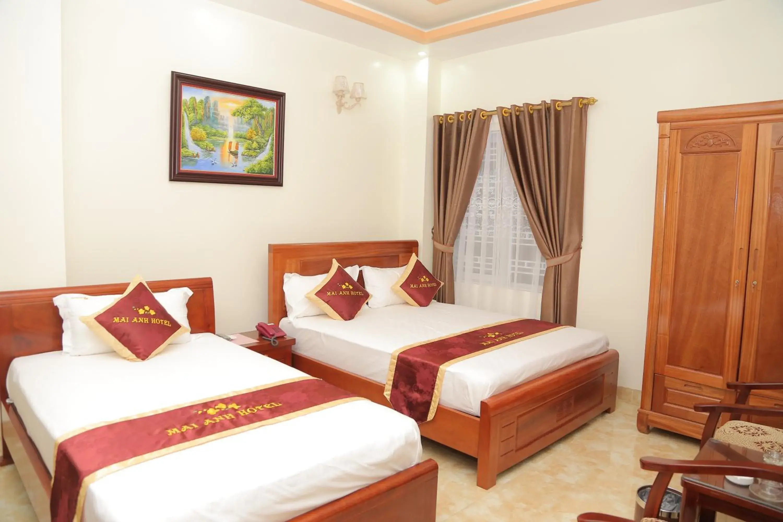 Bed in Mai Anh Hotel Bed in Mai Anh Hotel