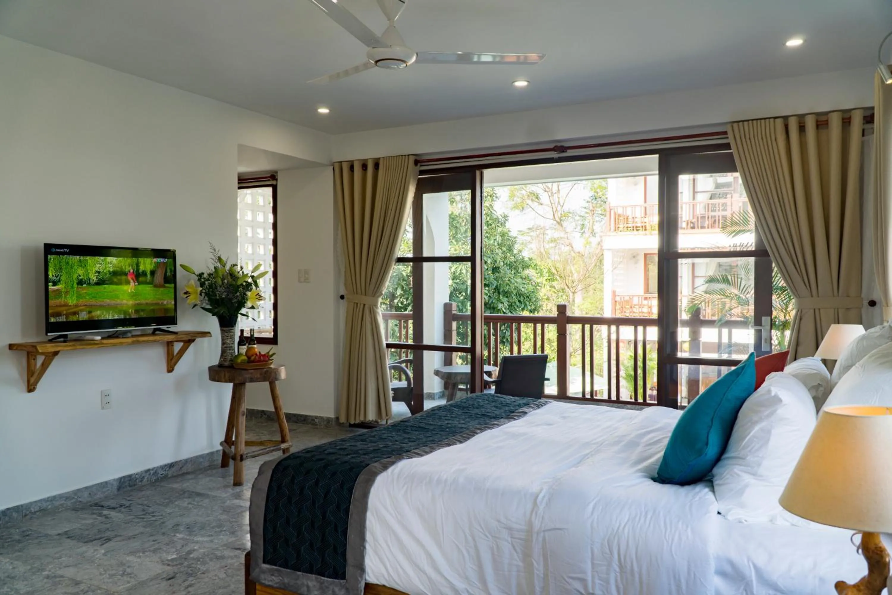 Bathroom, Bed in Louis Villa Hoi An