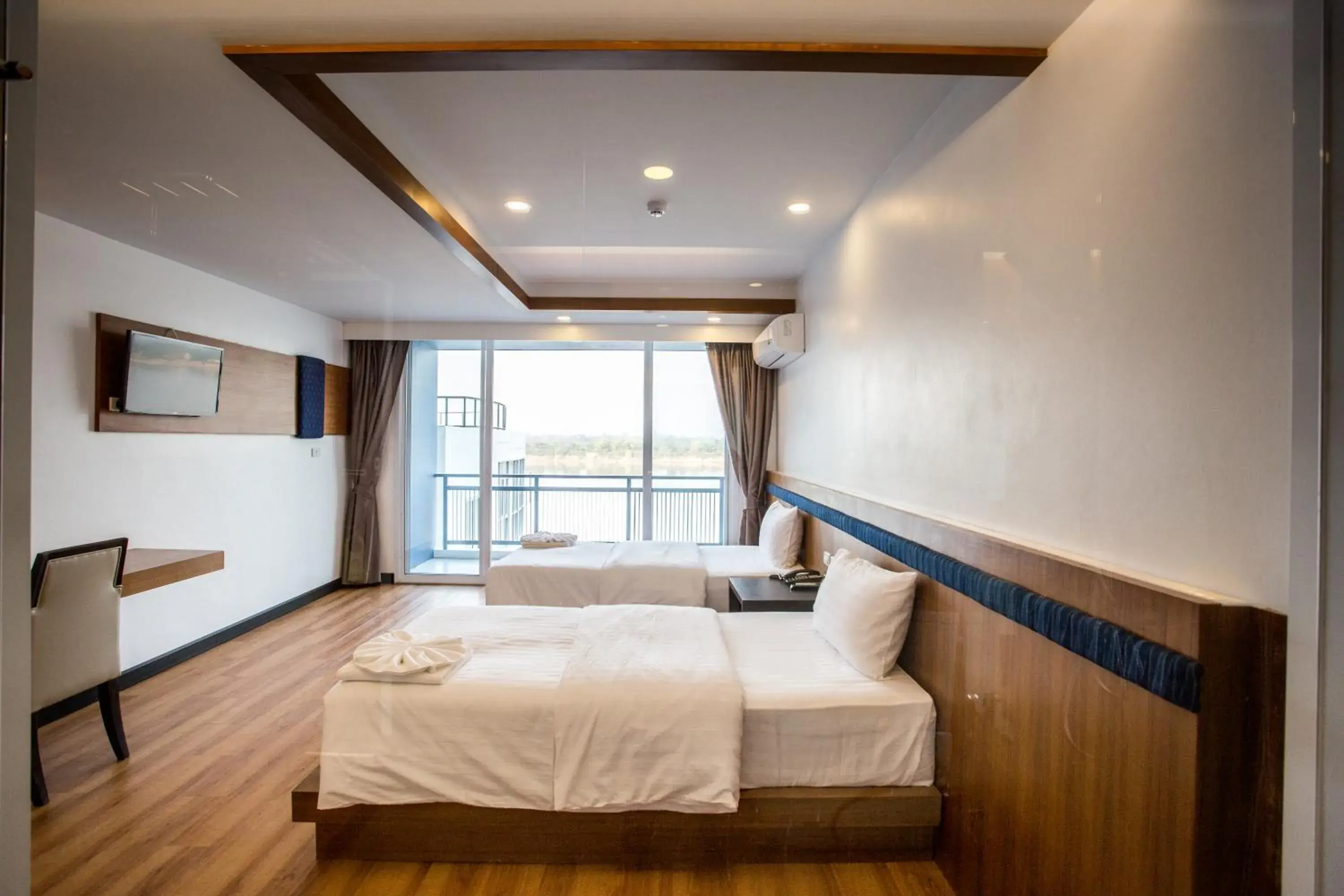 Bed in Blu Hotel Bed in Blu Hotel