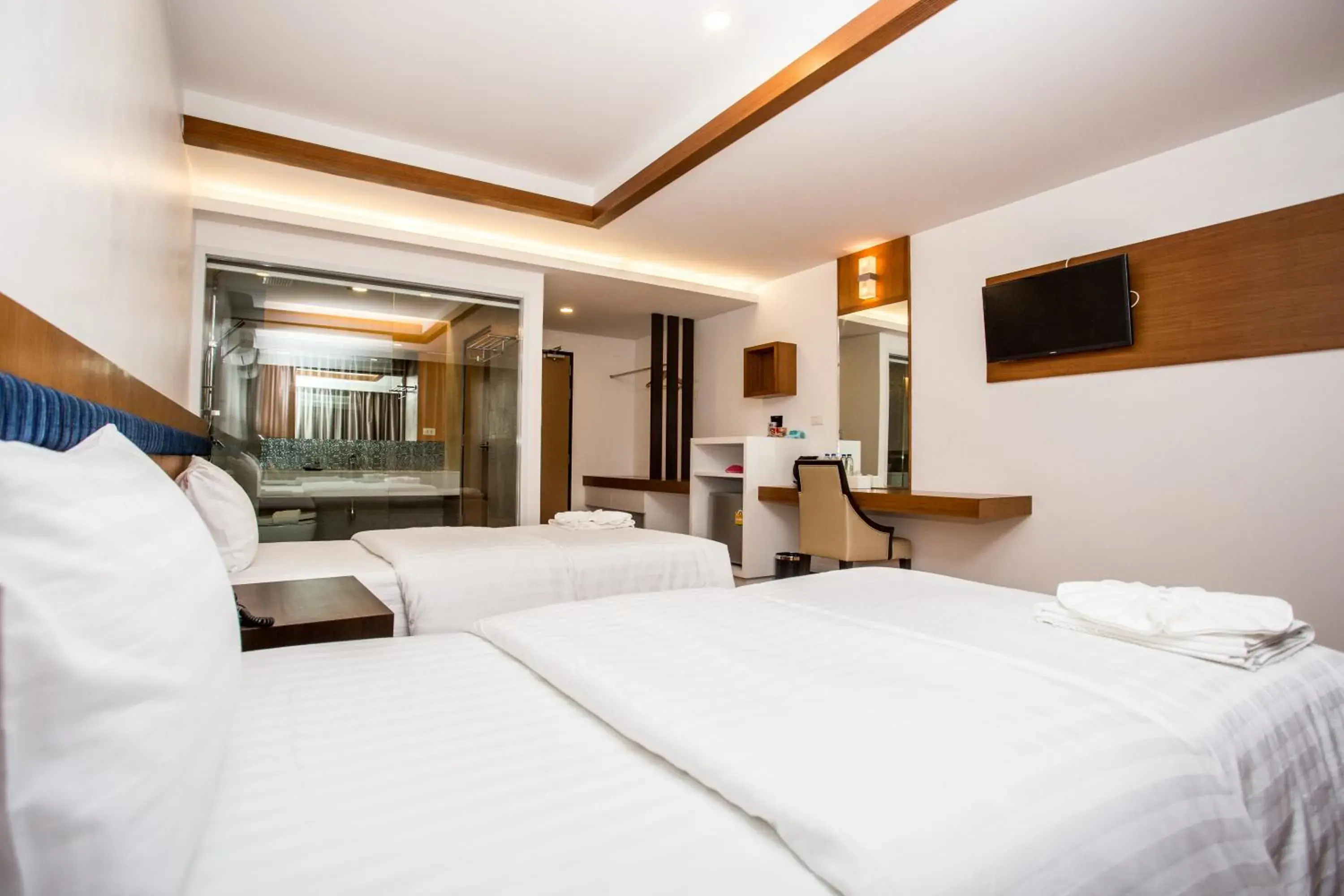 Bed in Blu Hotel Bed in Blu Hotel