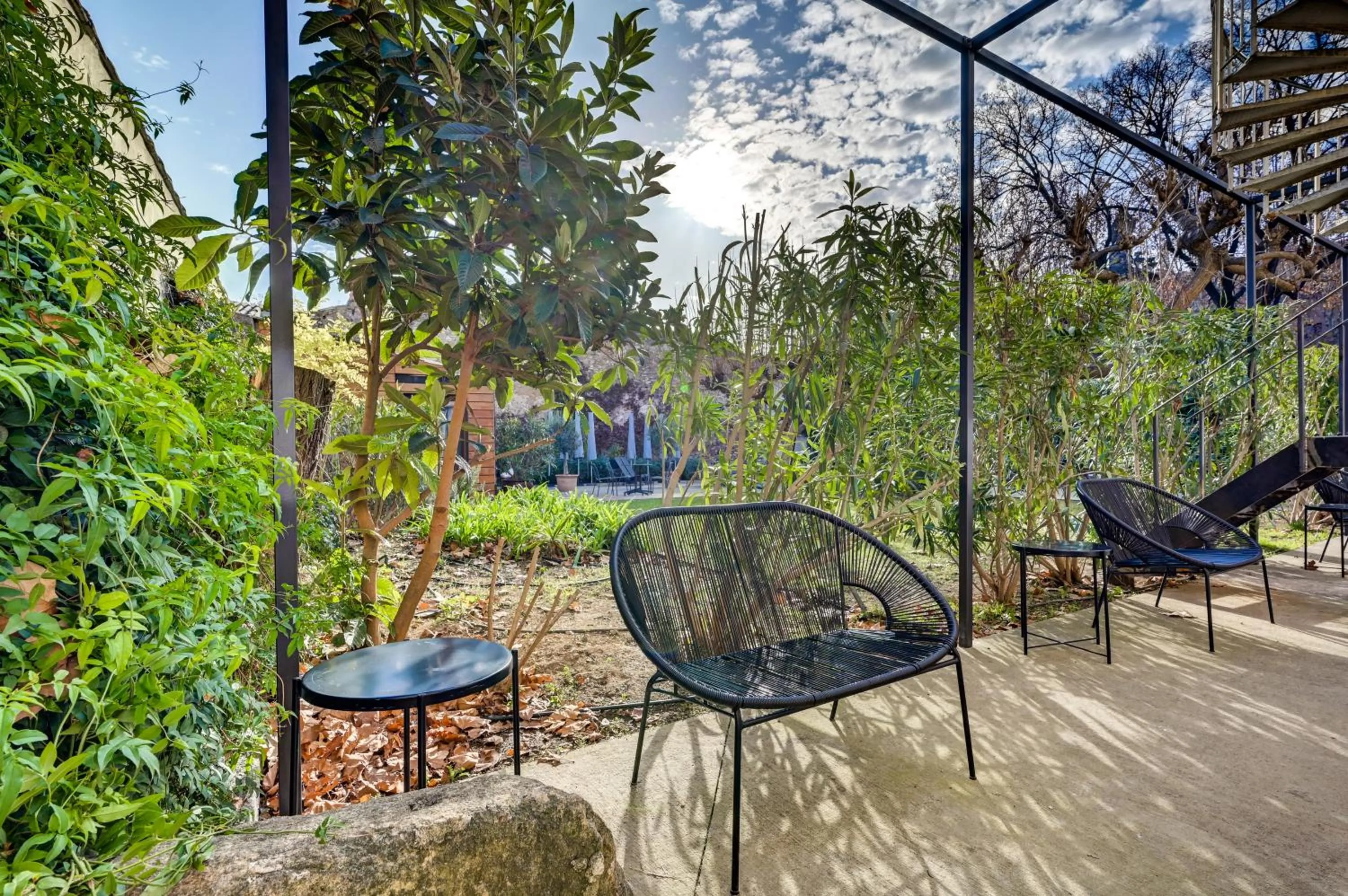 Patio in Hôtel Paul