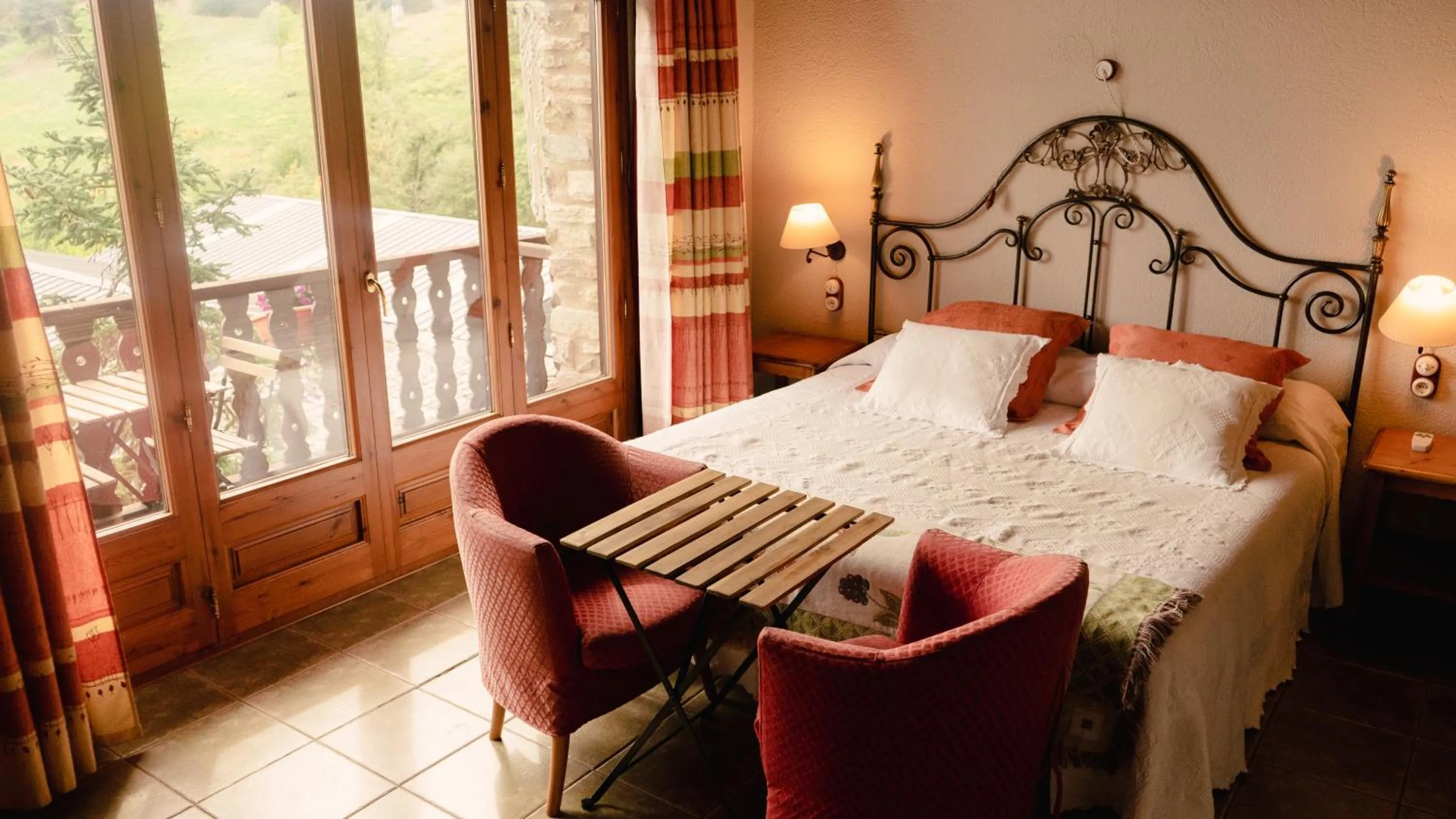 Balcony/Terrace, Bed in Mas D'en Roqueta