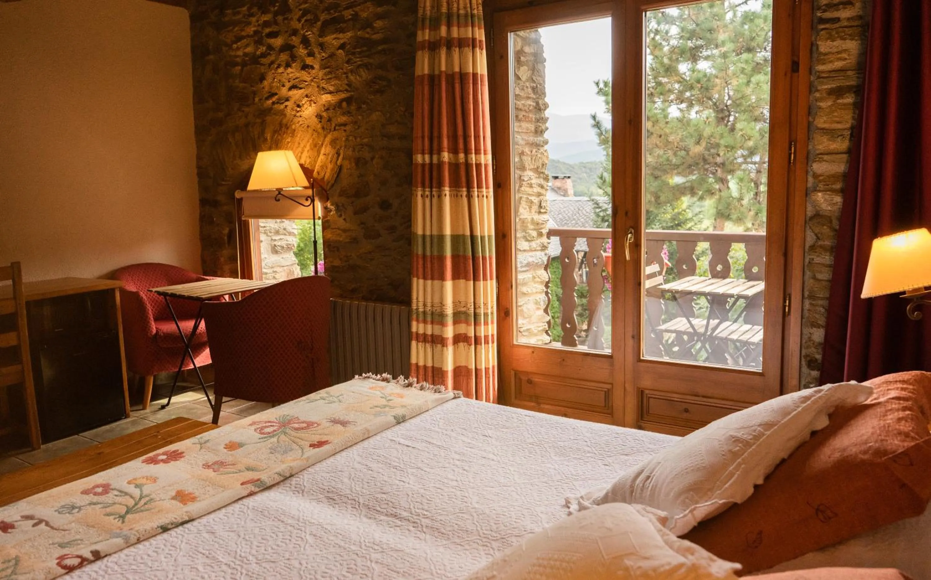 Balcony/Terrace, Bed in Mas D'en Roqueta