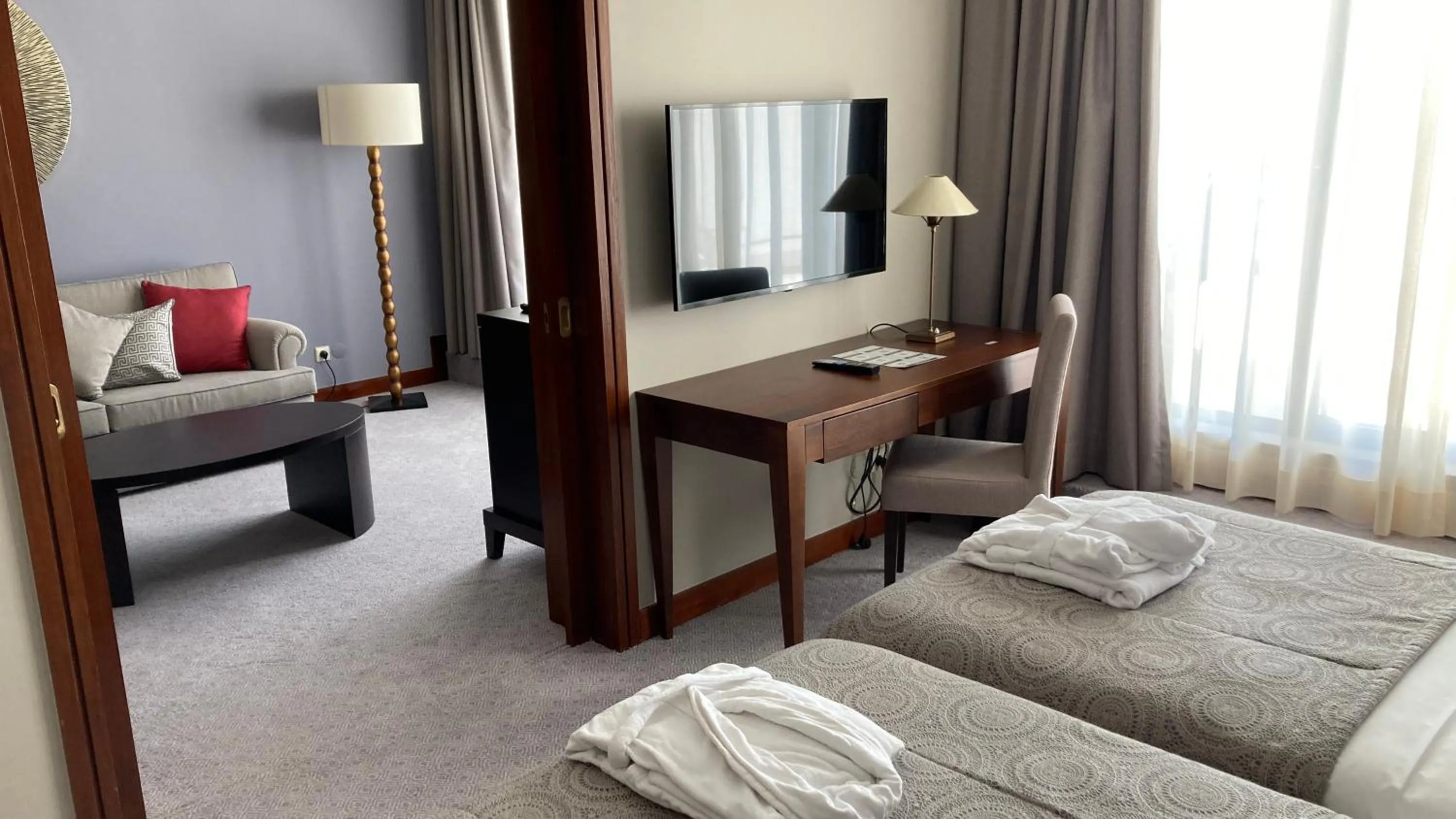 Living room, Bed in Verdi Santarém