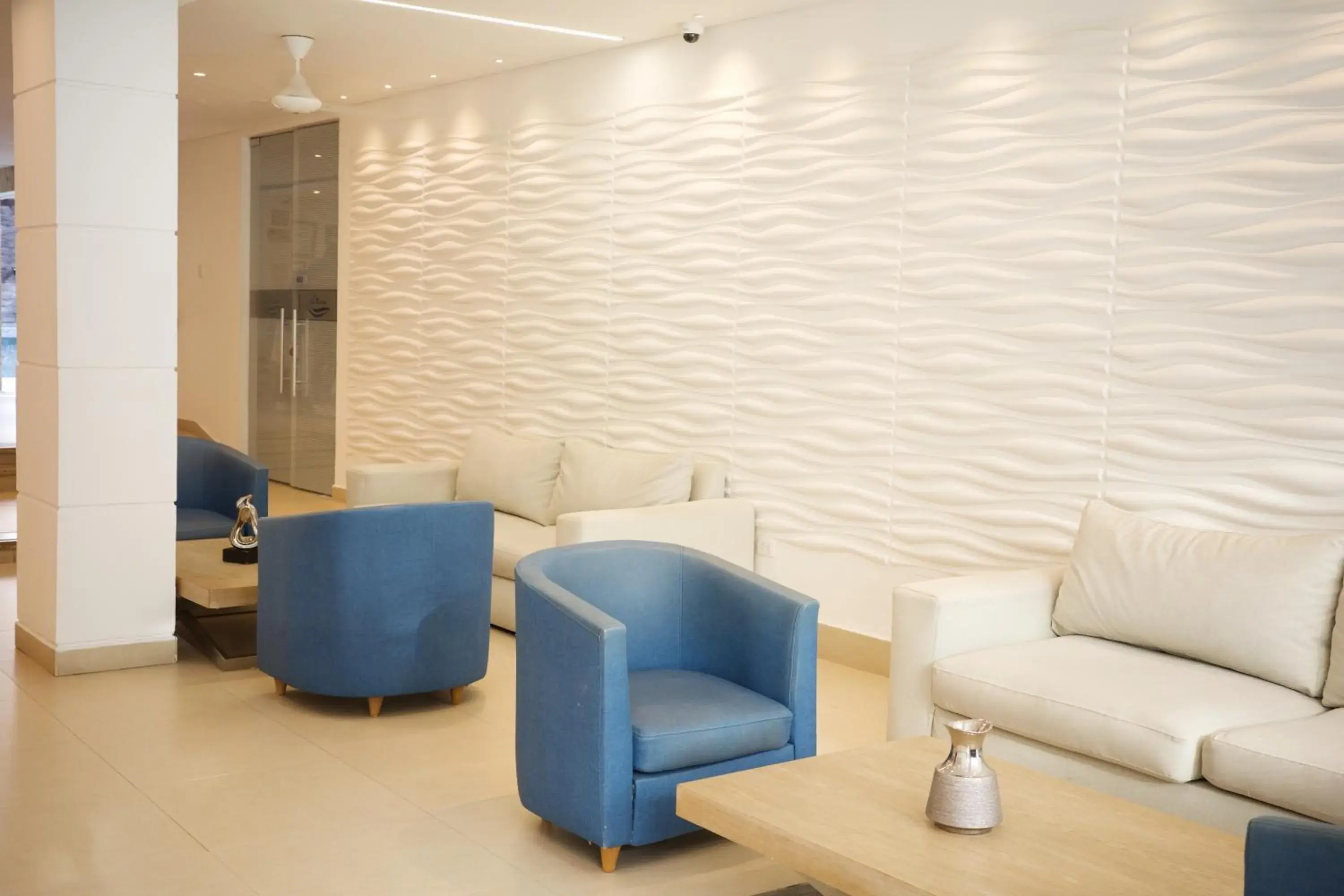 Lobby or reception in Hotel La Riviera Lobby or reception in Hotel La Riviera