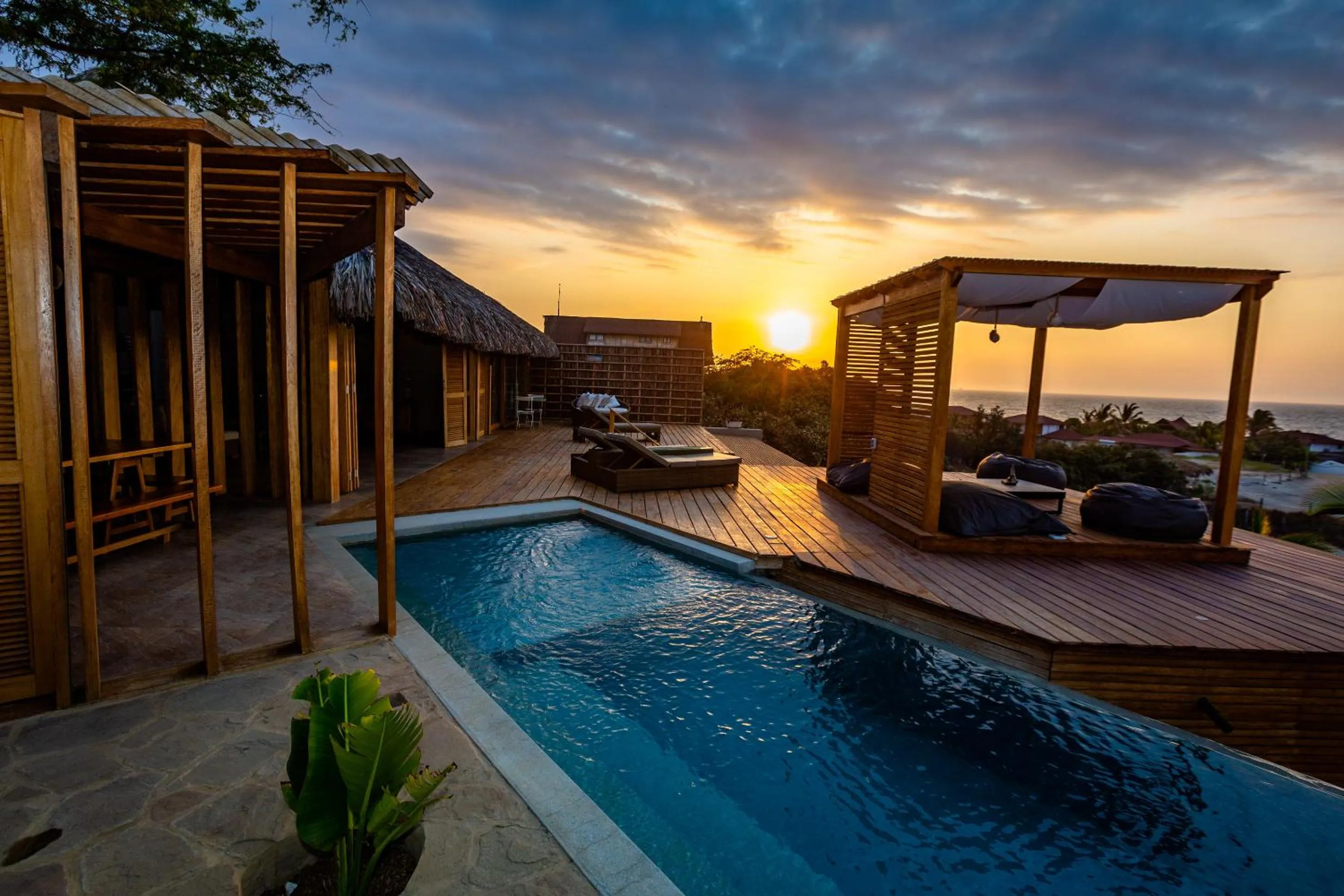 Pool view in Casa Safran Vichayito