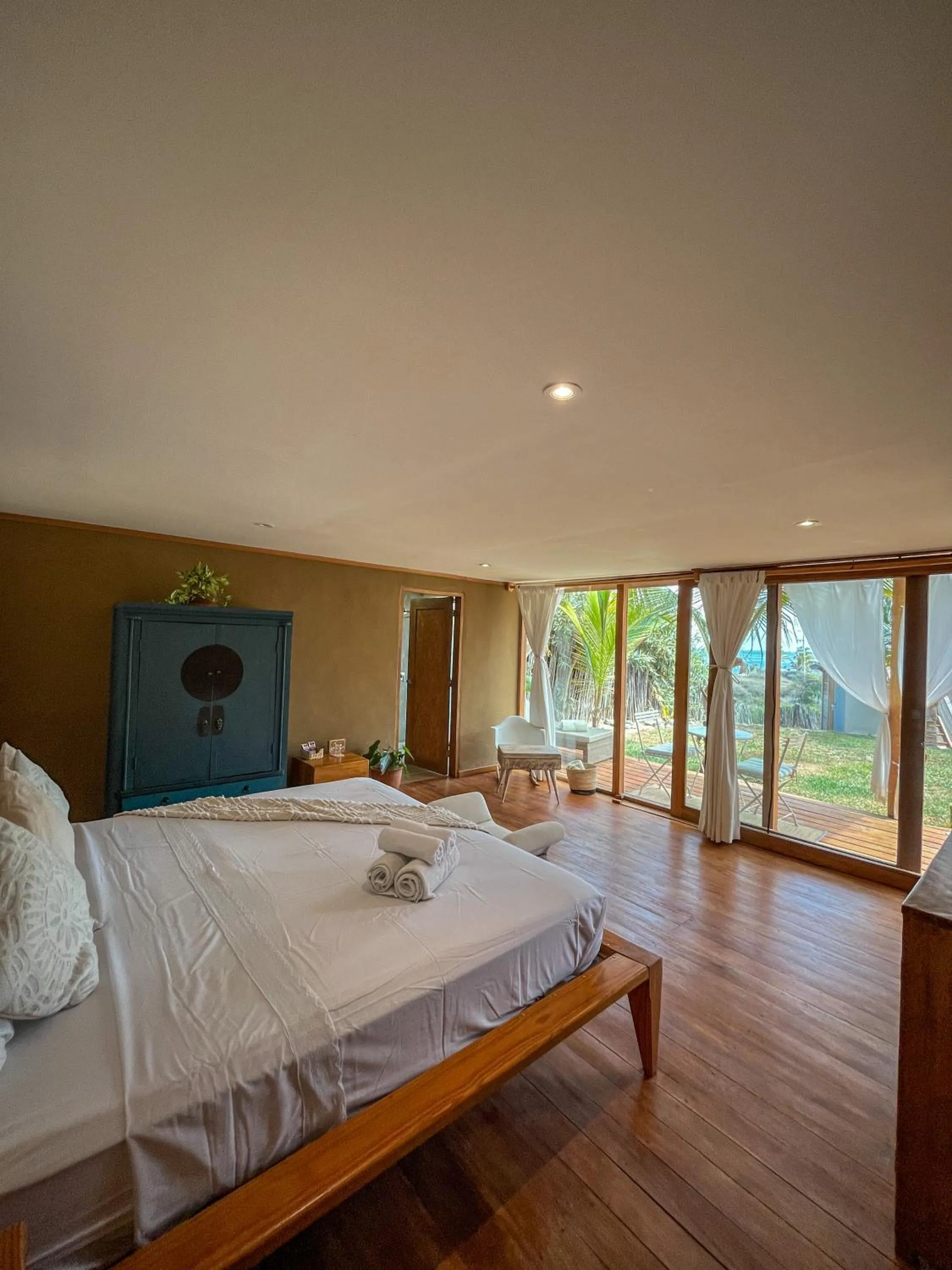 Bedroom, Bed in Casa Safran Vichayito