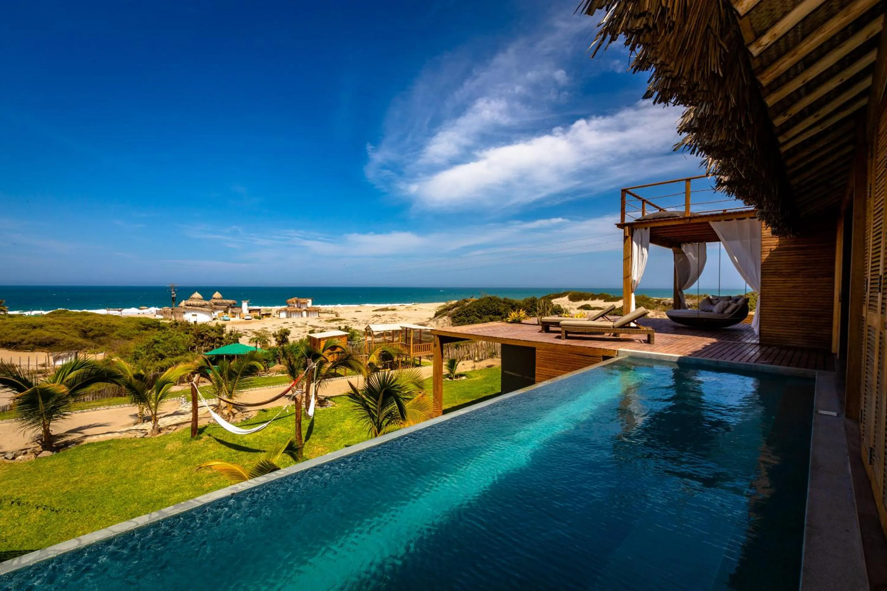 Pool view in Casa Safran Vichayito