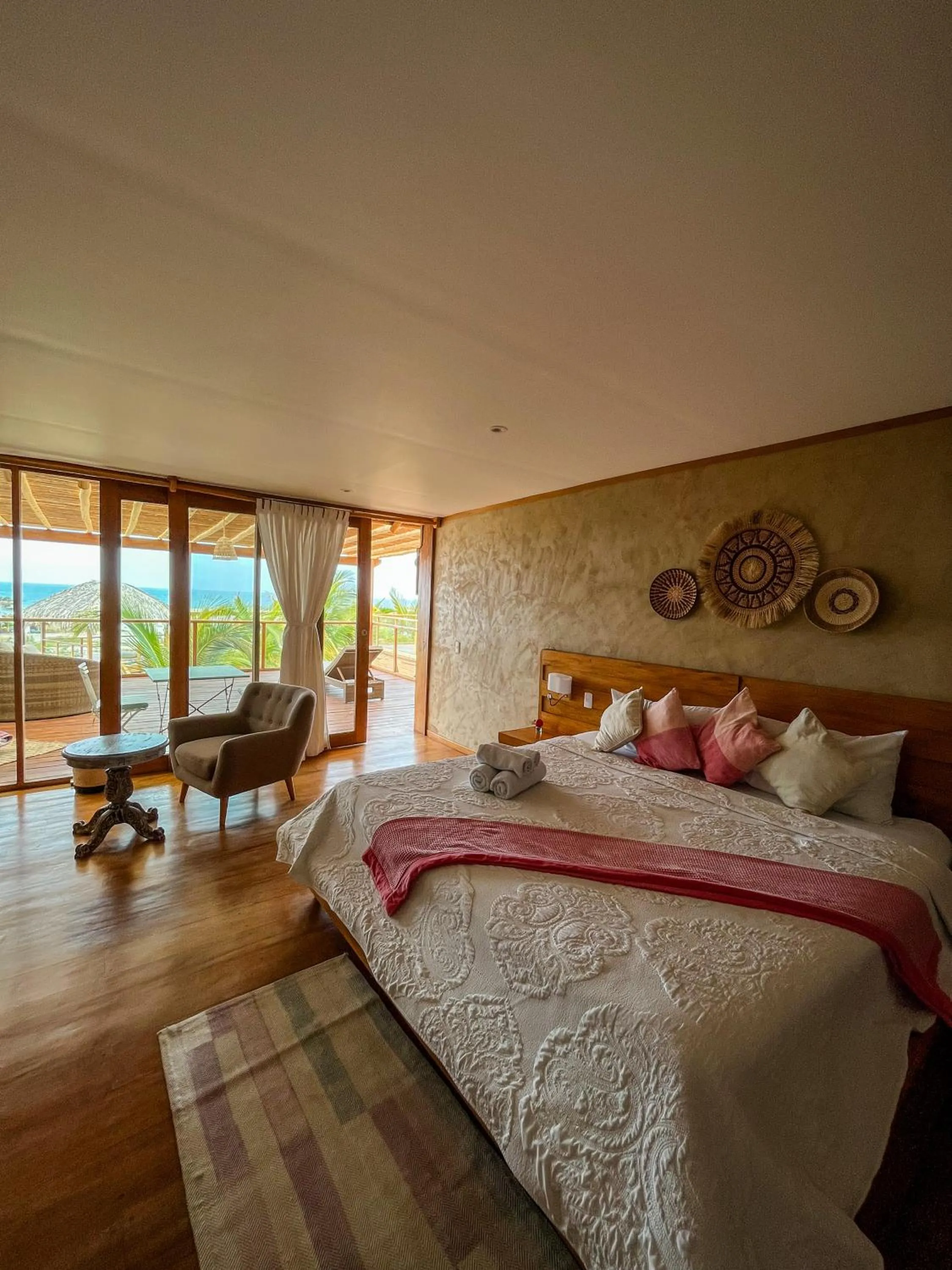 Bedroom, Bed in Casa Safran Vichayito