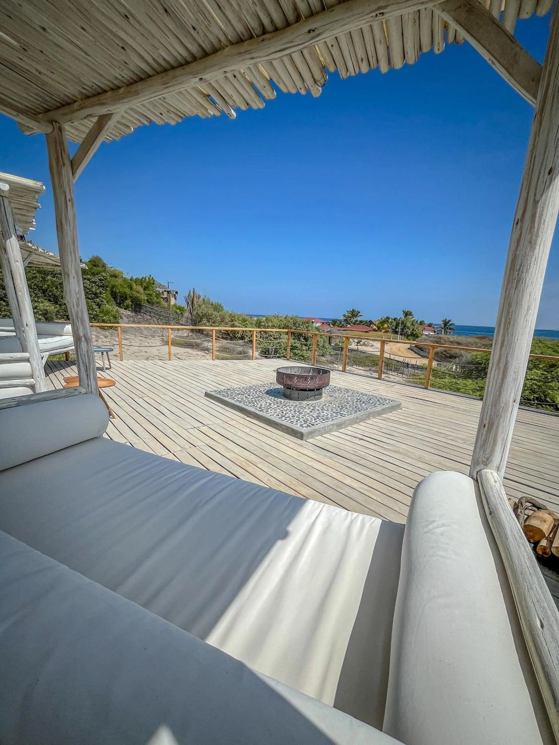 fireplace in Casa Safran Vichayito