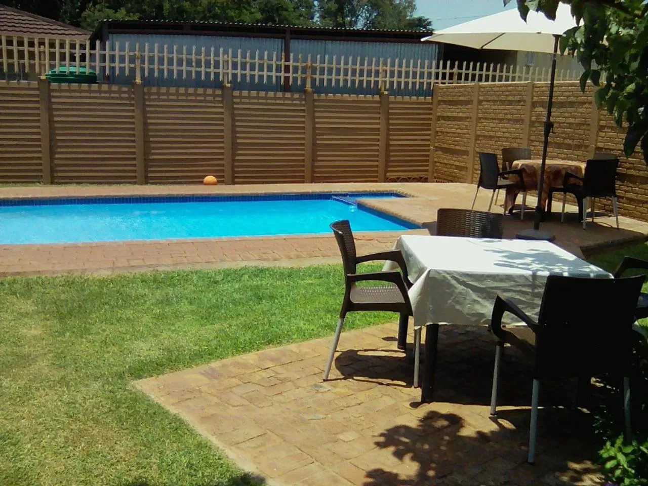 Swimming pool in White Rose Guest House