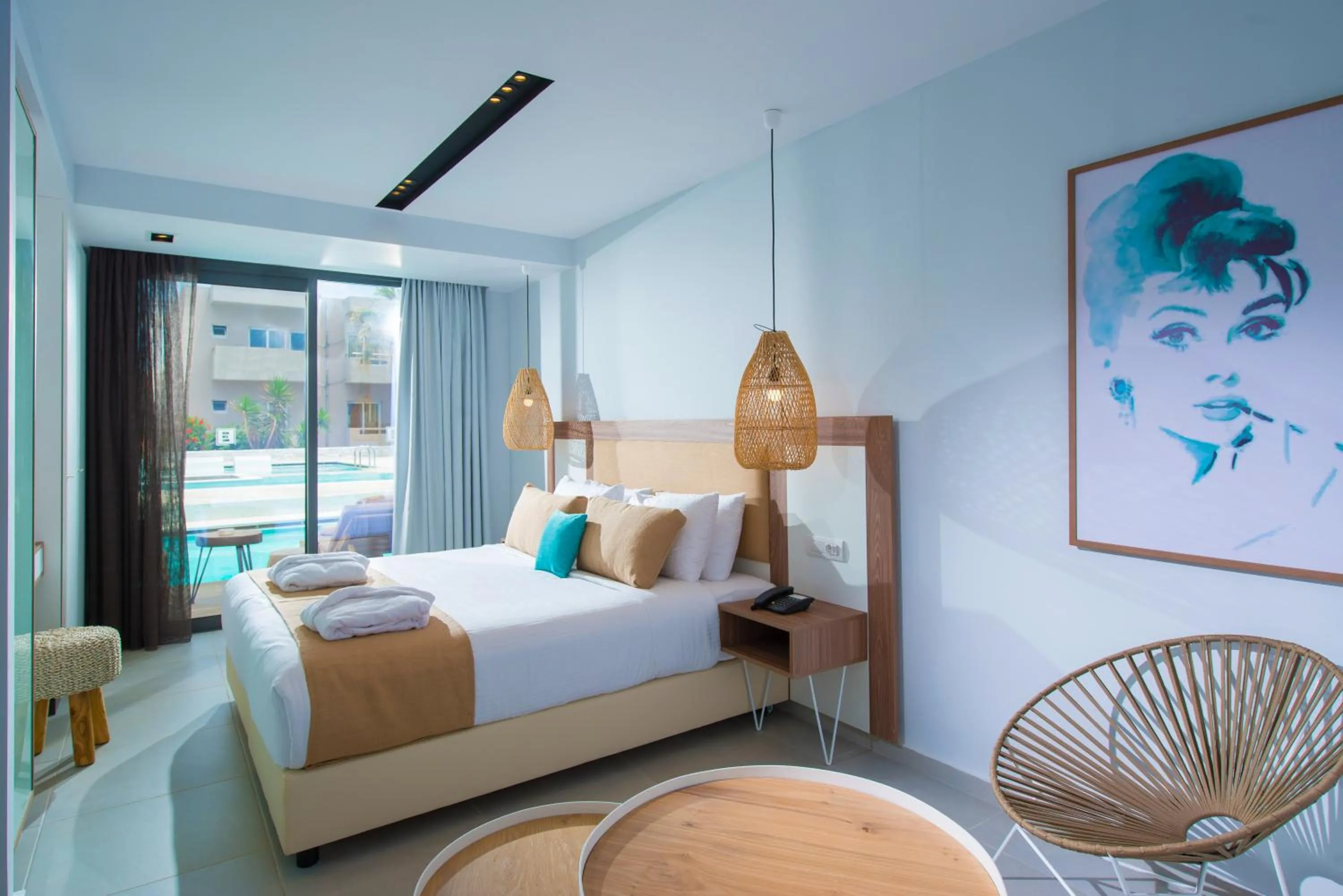 Bed in Paralos Lifestyle Beach Adults Only
