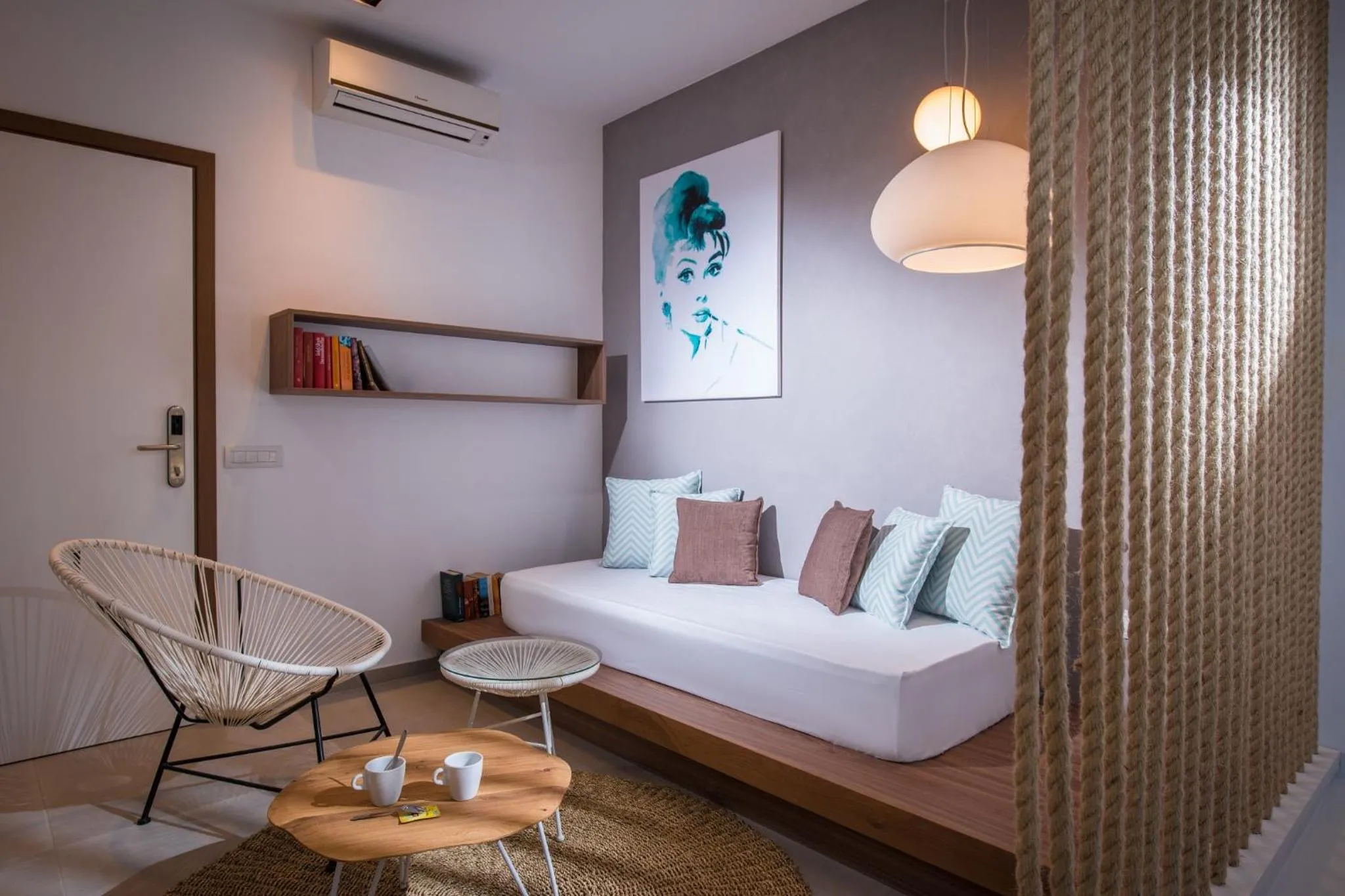 Seating area, Bed in Paralos Lifestyle Beach Adults Only