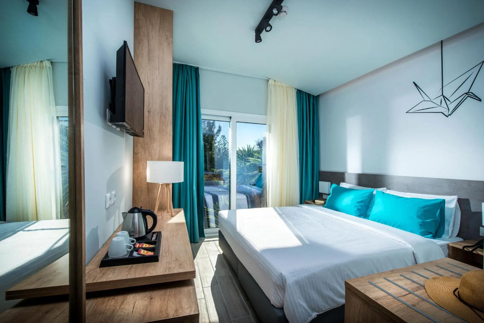 TV and multimedia, Bed in Paralos Lifestyle Beach Adults Only