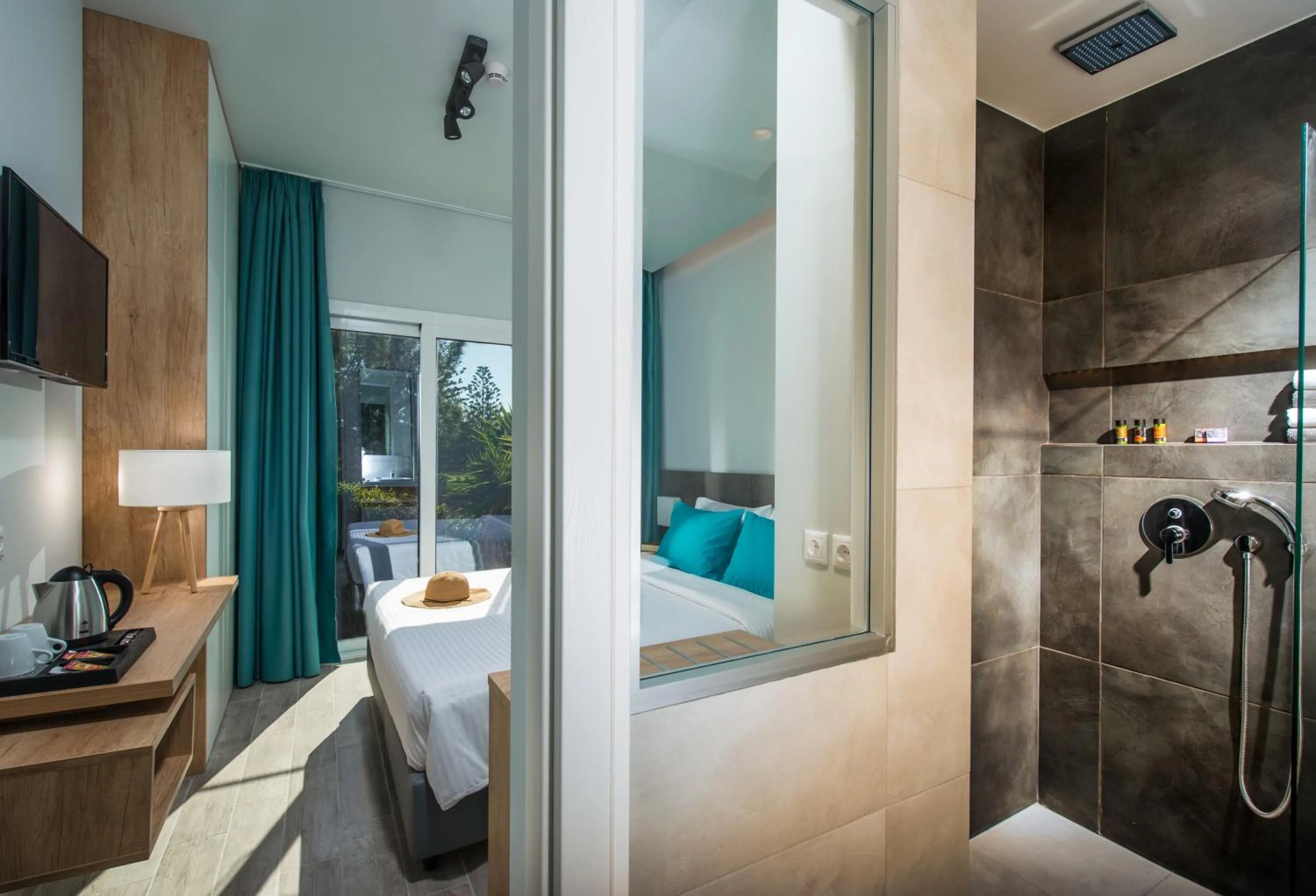 Bathroom, Bed in Paralos Lifestyle Beach Adults Only