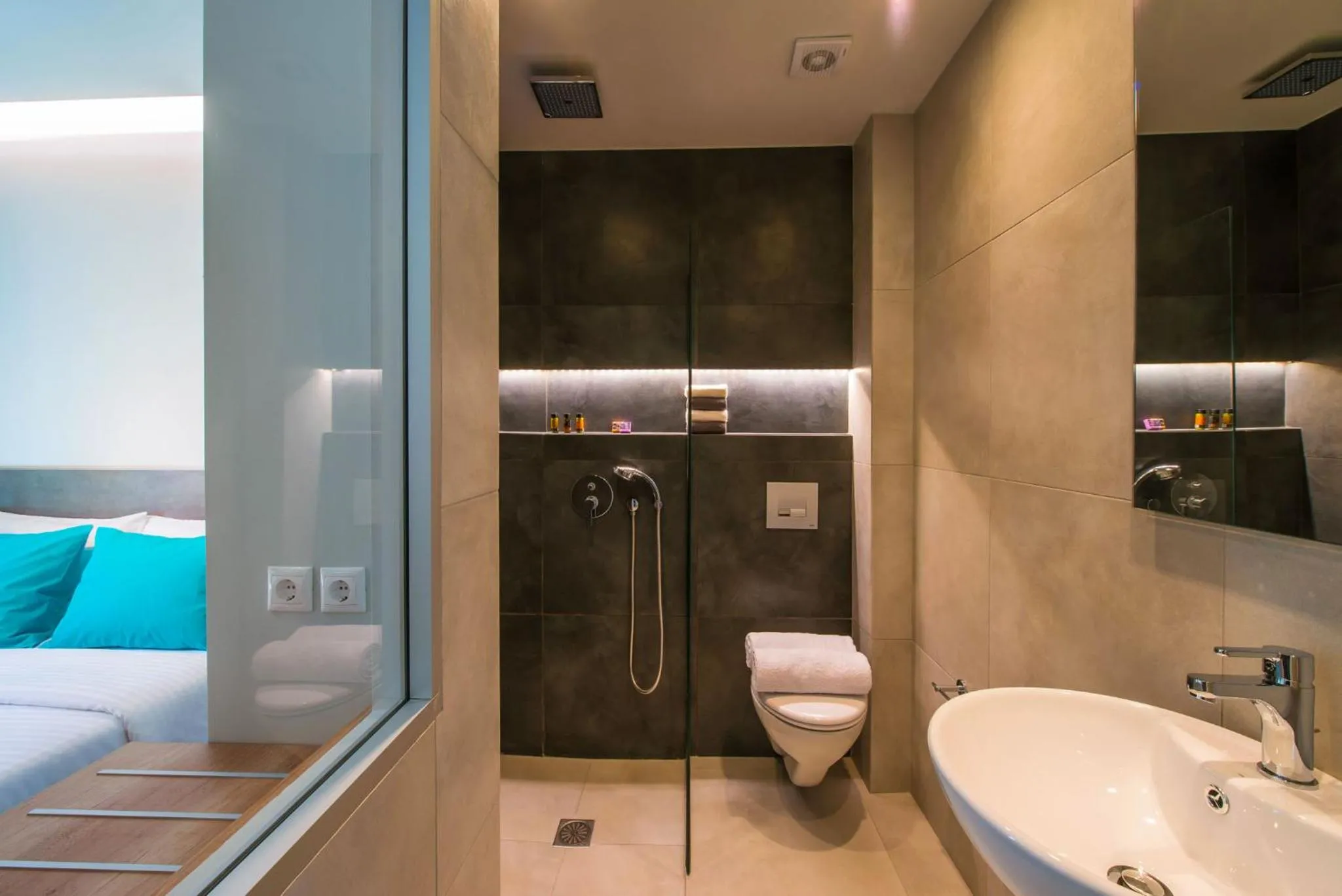 Shower in Paralos Lifestyle Beach Adults Only