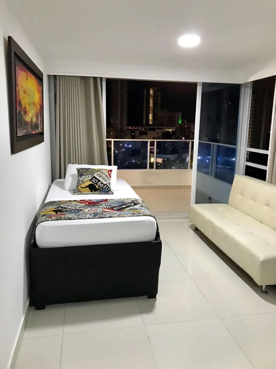 Living room, Bed in Apartamentos Cartagena Colonial