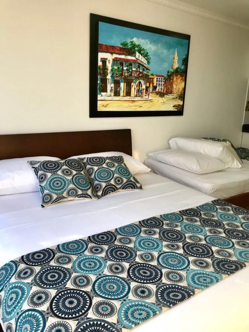 Bed in Apartamentos Cartagena Colonial
