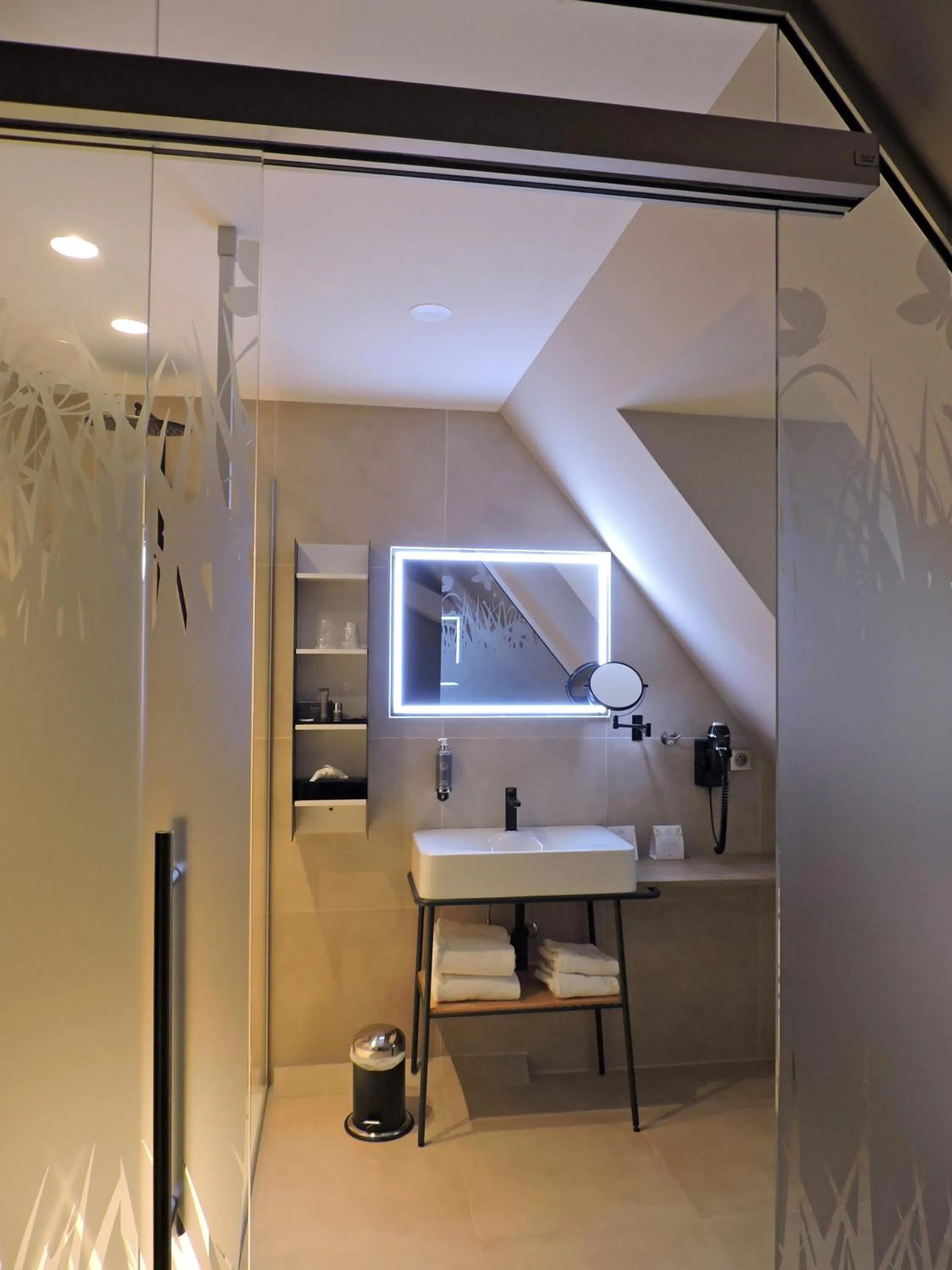 Shower in Hotel La Couronne